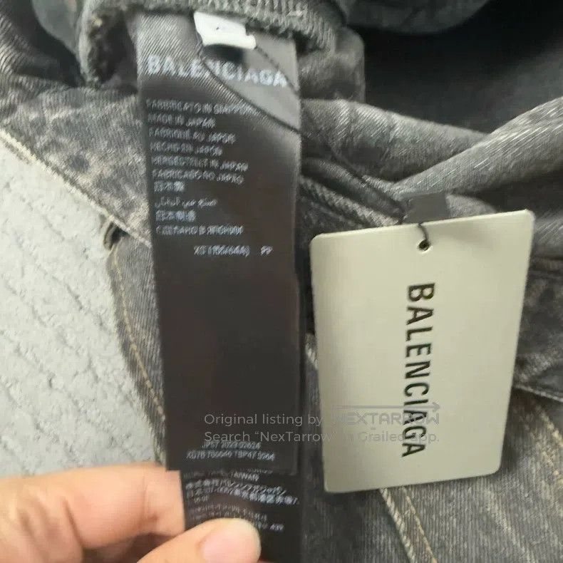 Balenciaga Balenciaga size XS Patchwork Denim Sports Pants Size US 27 - 4 Thumbnail