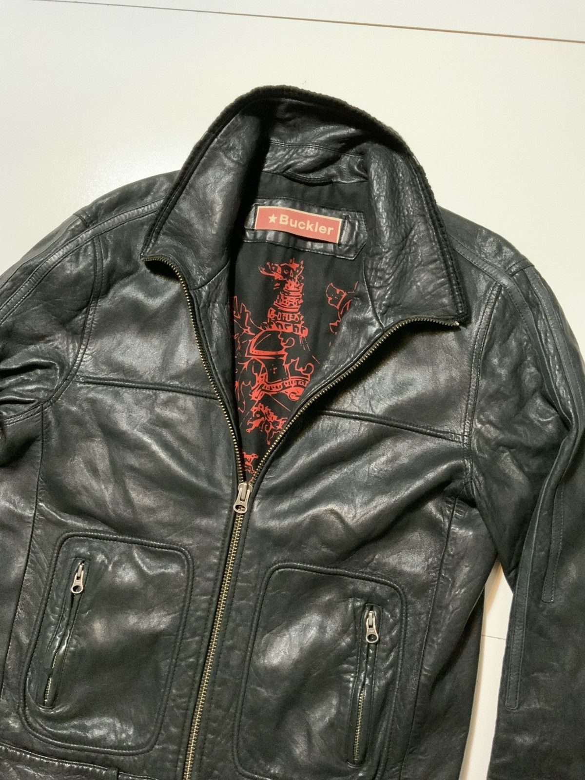 Buckler Andrew Buckler Faithful Unto Death Leather Motorcycle Jacket Size US M / EU 48-50 / 2 - 5 Thumbnail