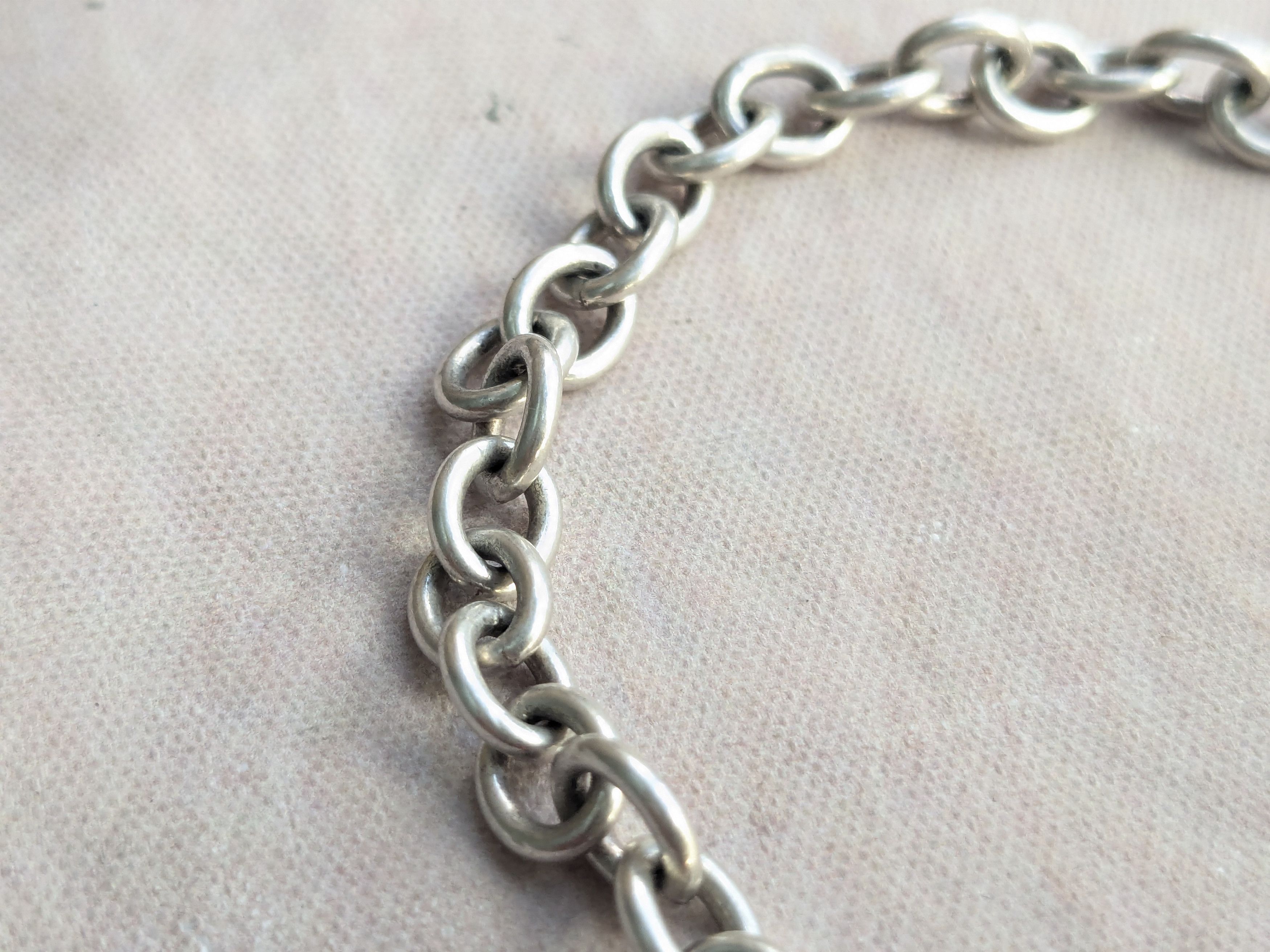 Jewelry Vintage Sterling Silver Bracelet Milor Oval Chain Link 8 Y2K Size ONE SIZE - 2 Thumbnail
