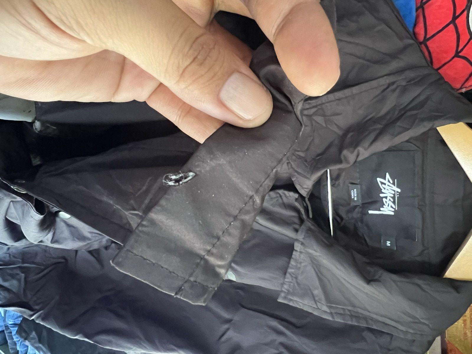 Stussy 🔥Stussy Black Small Logo Long Button Jacket Size US M / EU 48-50 / 2 - 18 Thumbnail