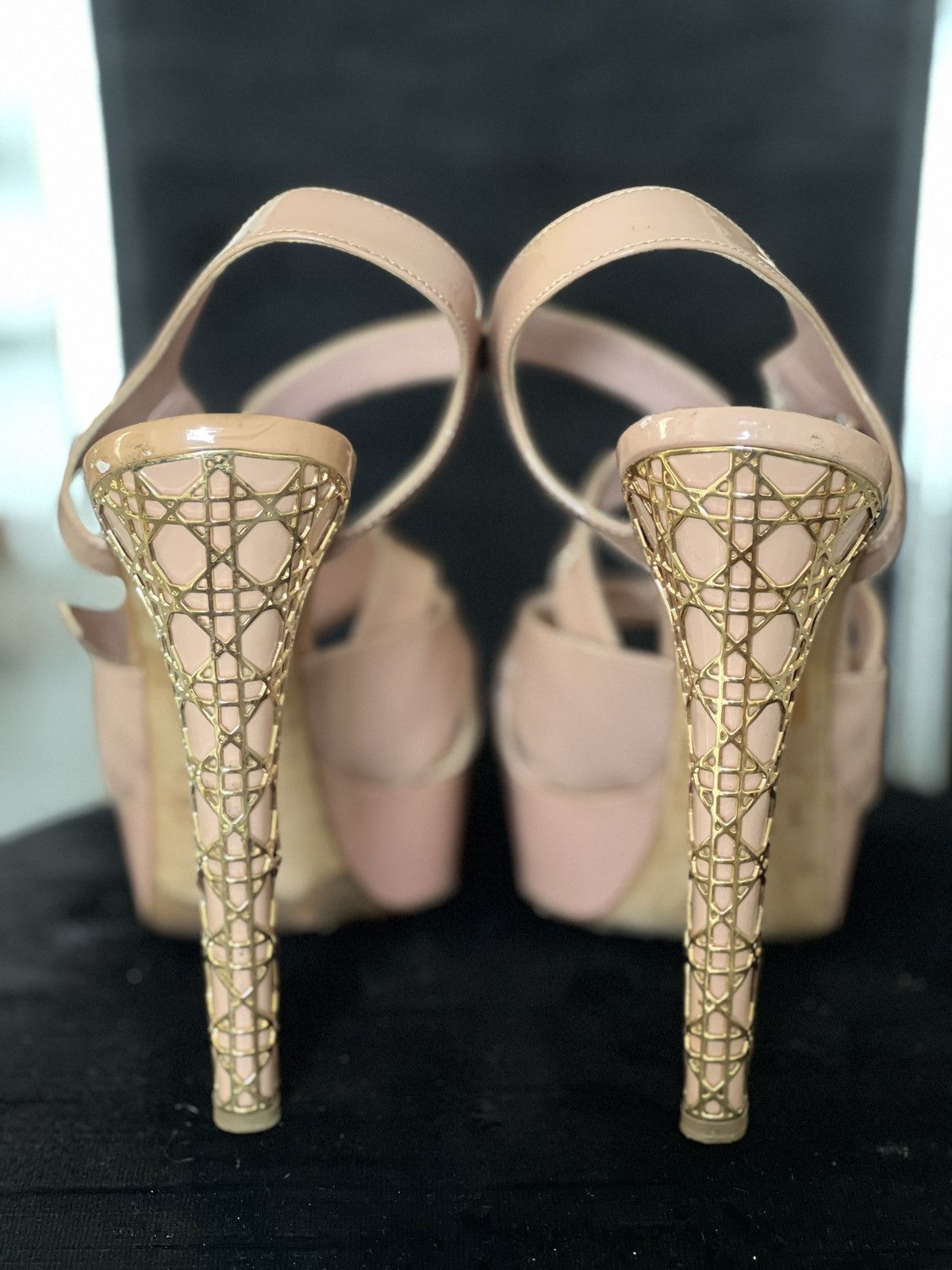 Dior Dior Nude Patent Leather Platform Heels Size US 8.5 / IT 38.5 - 3 Thumbnail