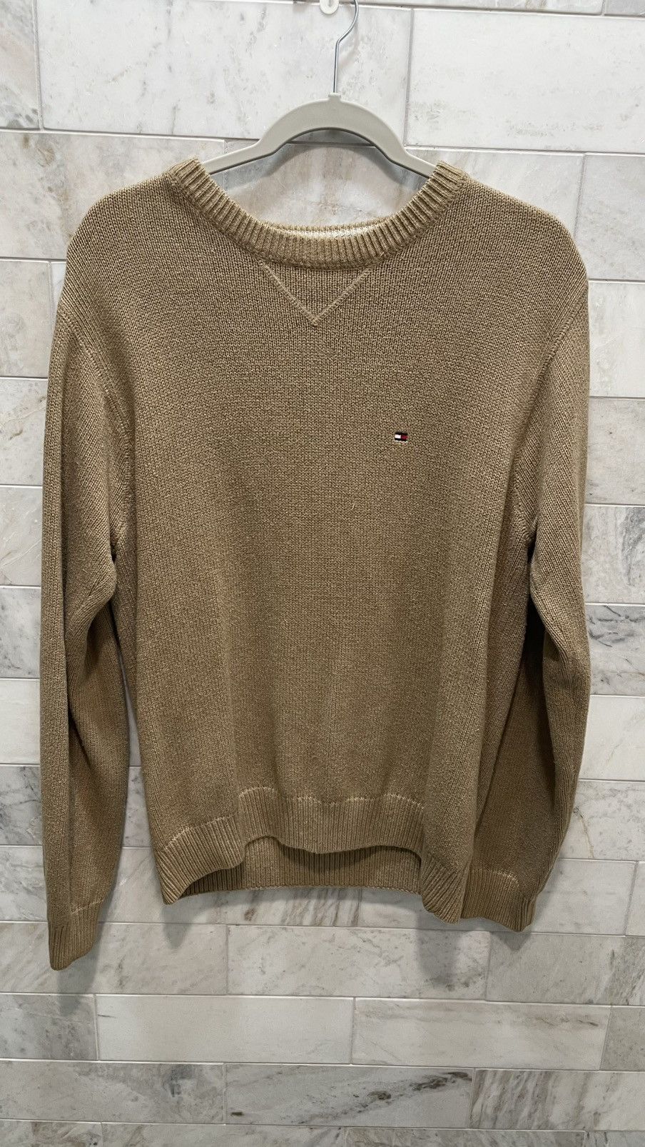 Tommy Hilfiger Tommy Hilfiger tan knitted crewneck Size US M / EU 48-50 / 2 - 1 Thumbnail