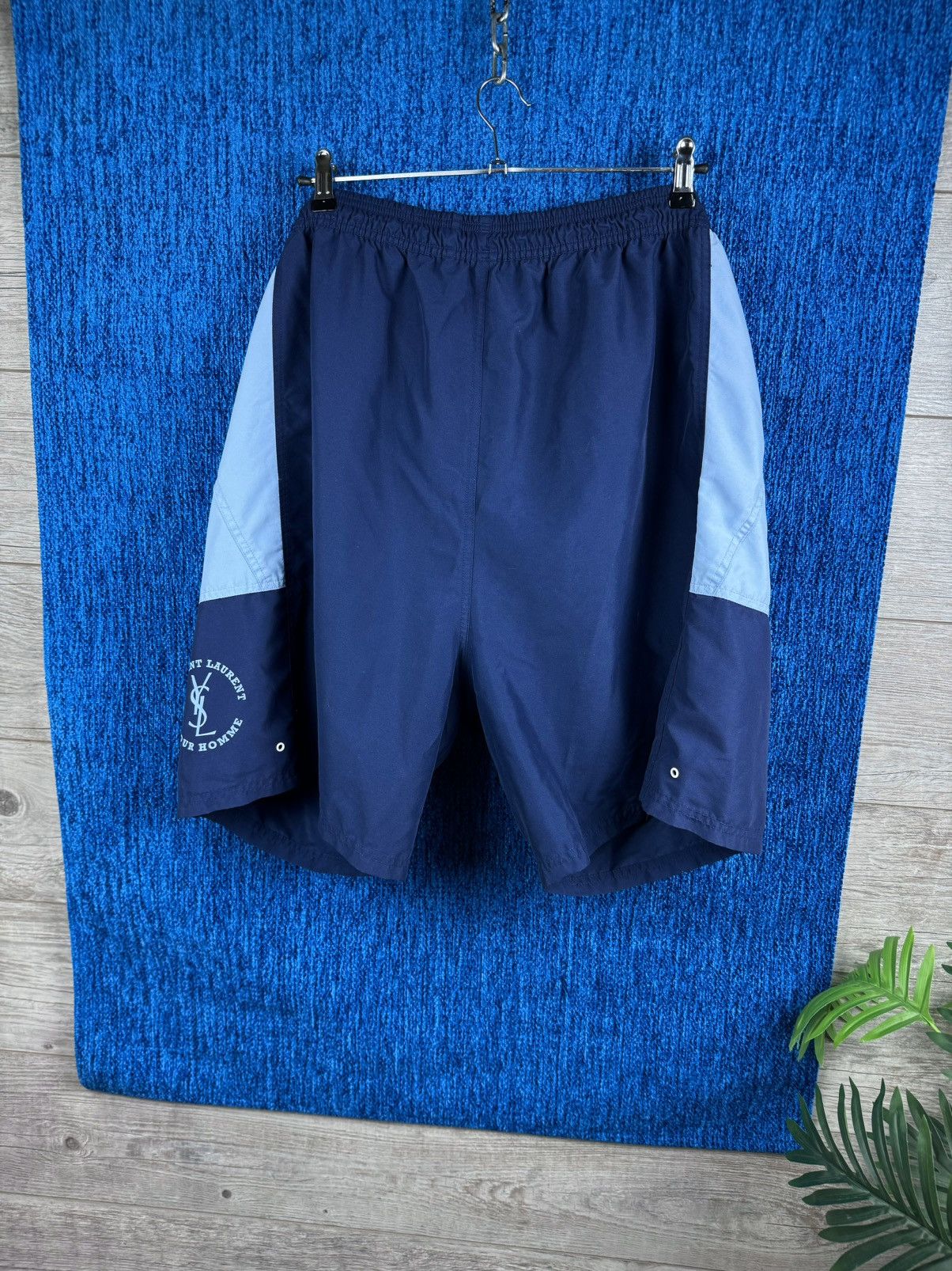 Designer × Vintage × Yves Saint Laurent VINTAGE SHORTS 🩳 YVES SAINT LAURENT BIG LOGO SIZE XXL Size US 38 / EU 54 - 5 Thumbnail