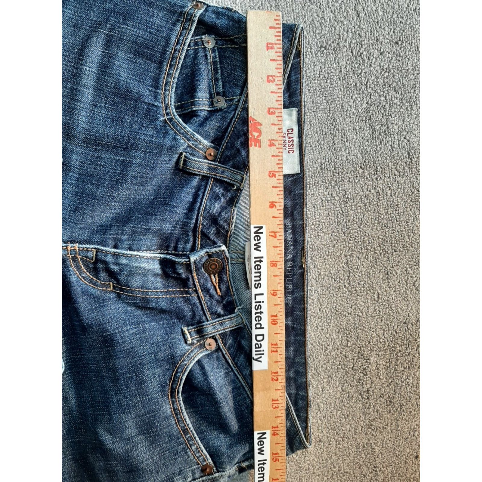 Banana Republic Banana Republic Jeans Womens Size 2 Skinny Blue Denim Classic Womens Jeans Size 26" / US 2 / IT 38 - 3 Thumbnail