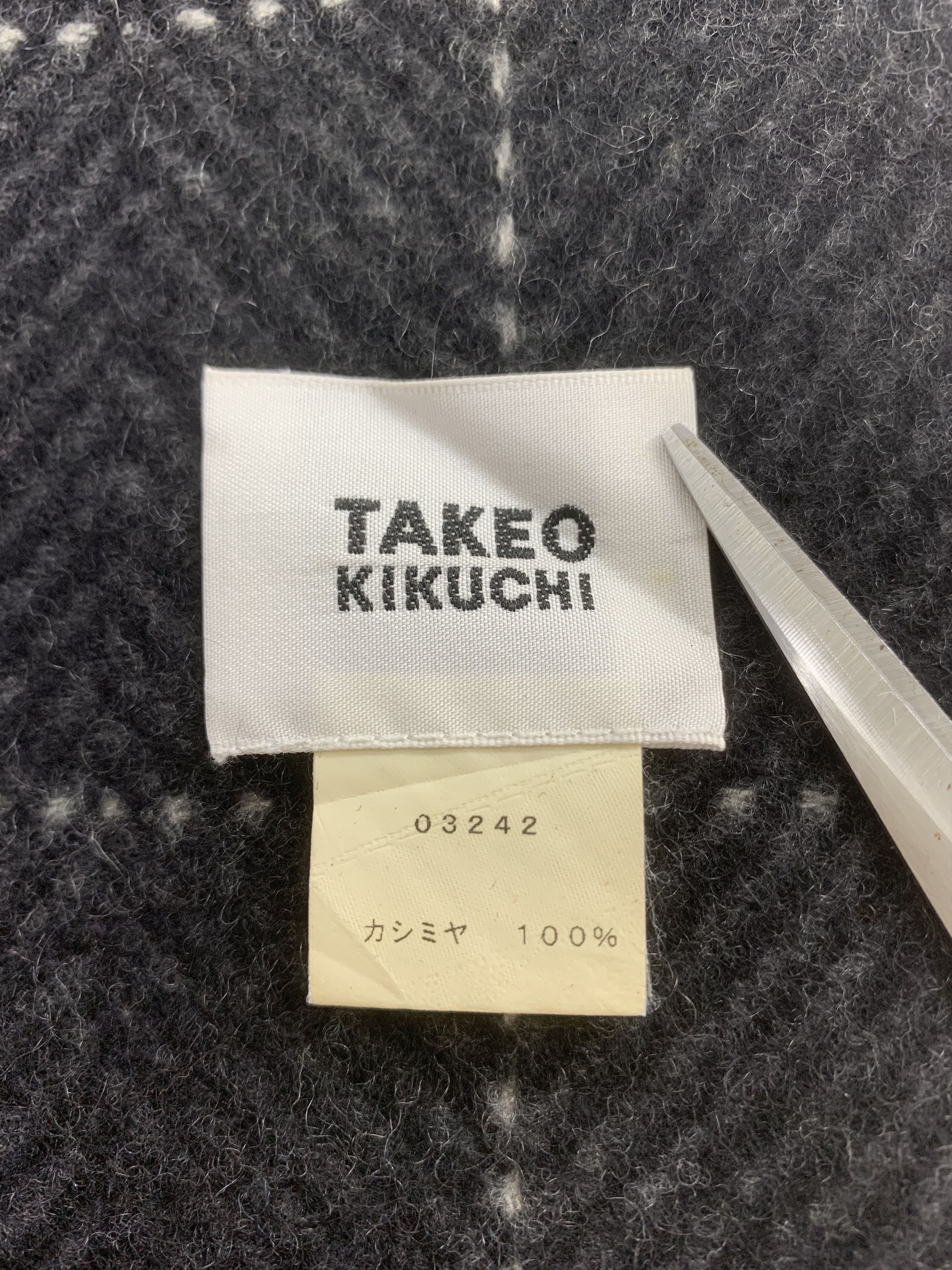 Takeo Kikuchi Takeo Kikuchi Scarf Wool Muffler Neck Wrap BL2066 Size ONE SIZE - 4 Thumbnail