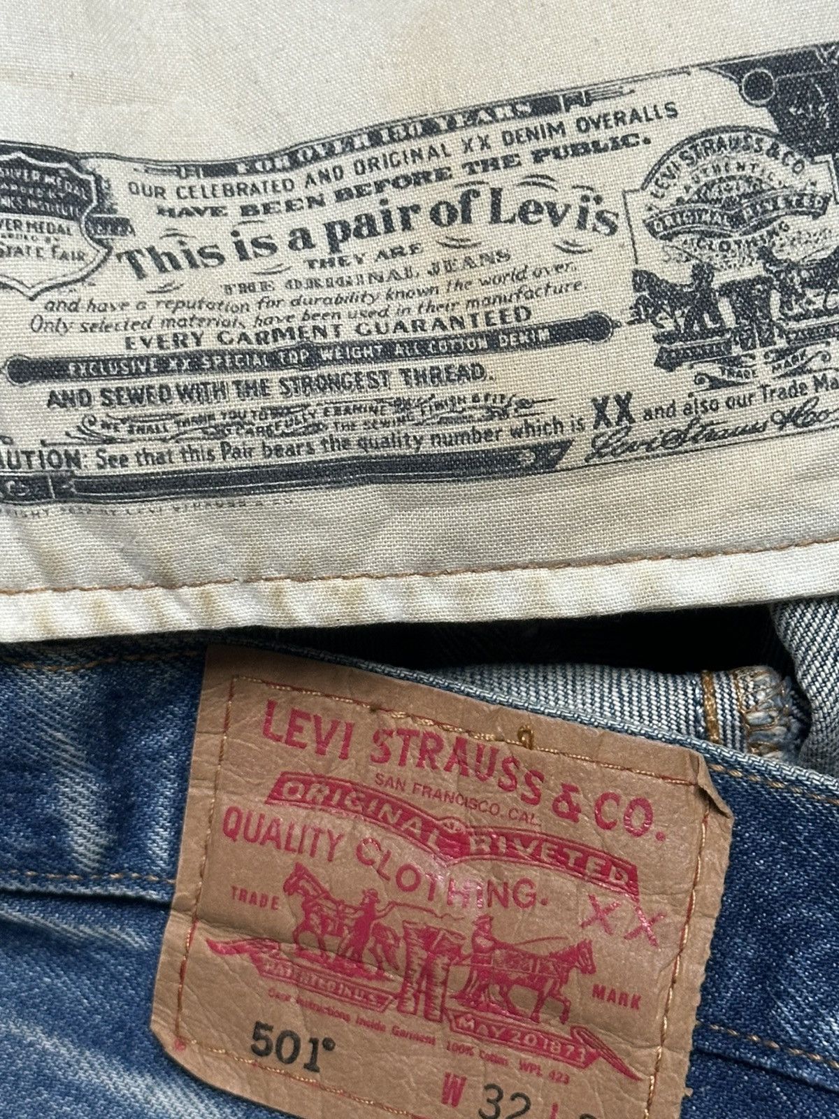 Levi's Levis 501 Vintage 90's Baggy Loose With Faded Wash Style Size US 32 / EU 48 - 14 Thumbnail