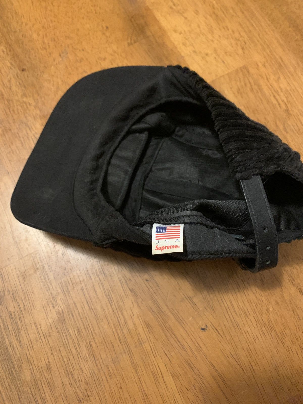 Supreme Black Corduroy Supreme Hat Size ONE SIZE - 3 Thumbnail