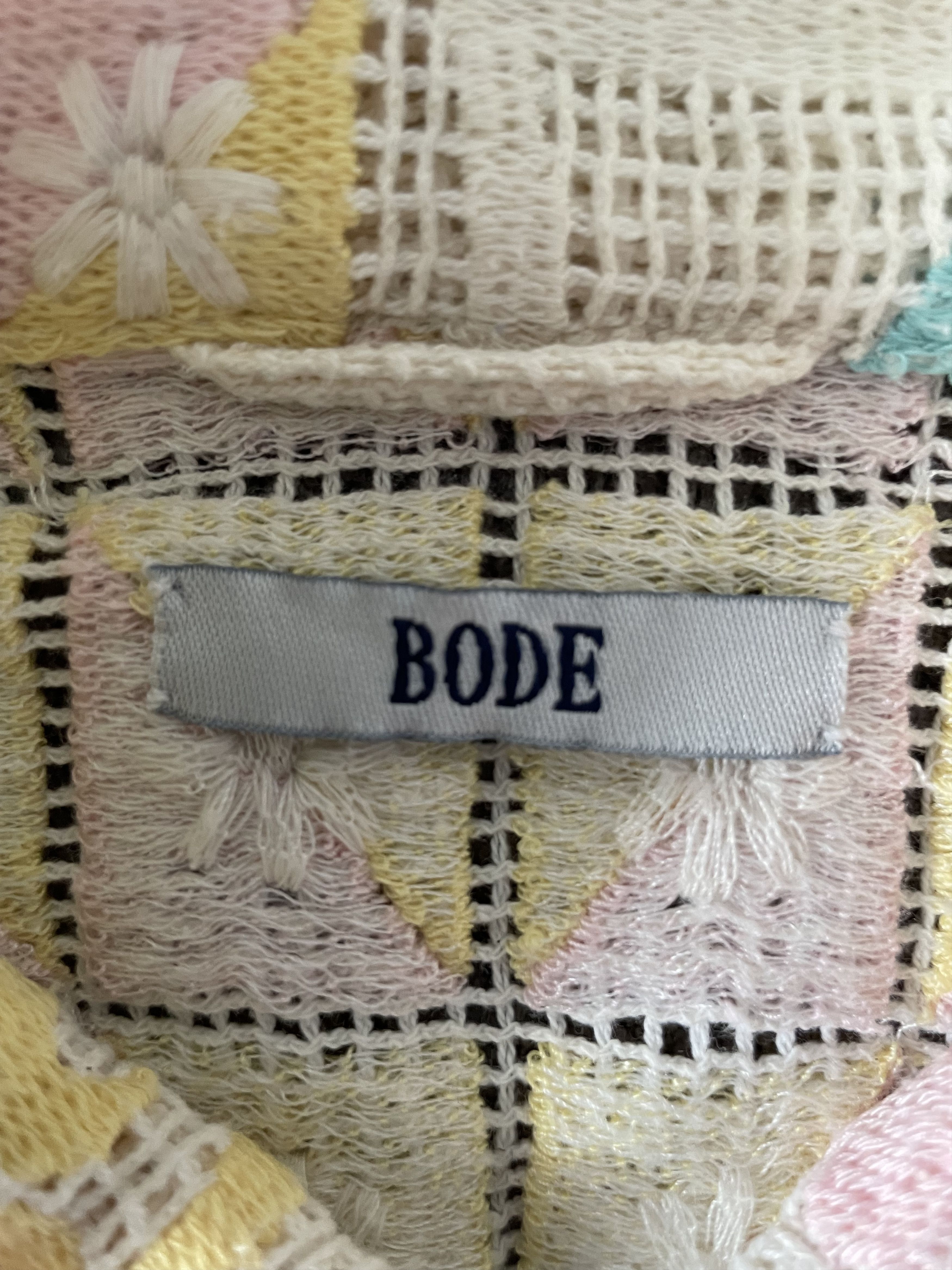 Bode Bode crochet knitted embroidered mesh shirt Size US S / EU 44-46 / 1 - 5 Thumbnail