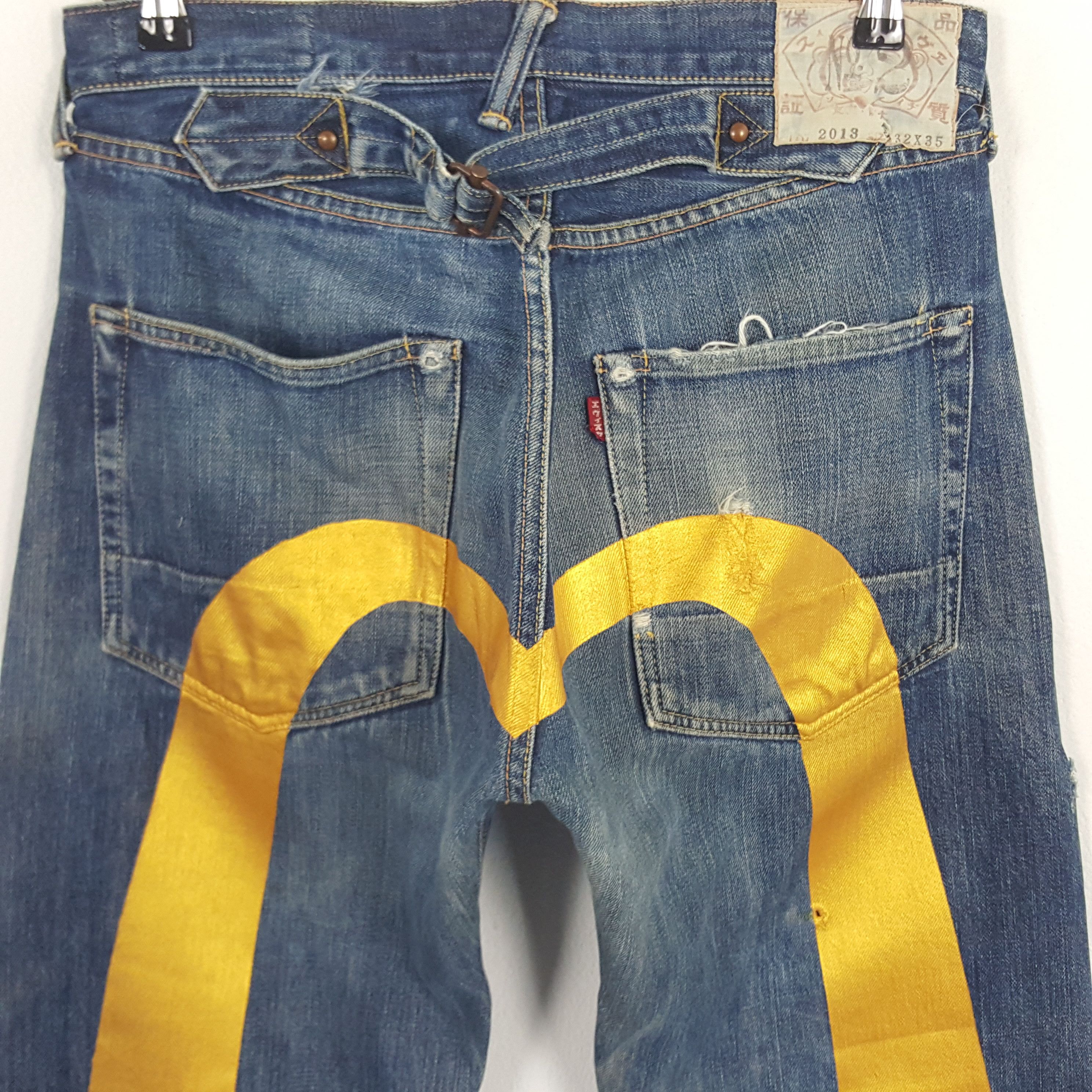 Evisu × Japanese Brand Evisu Yamane Selvedge Custom Daicock Art Double Knee Jeans Size US 30 / EU 46 - 3 Thumbnail