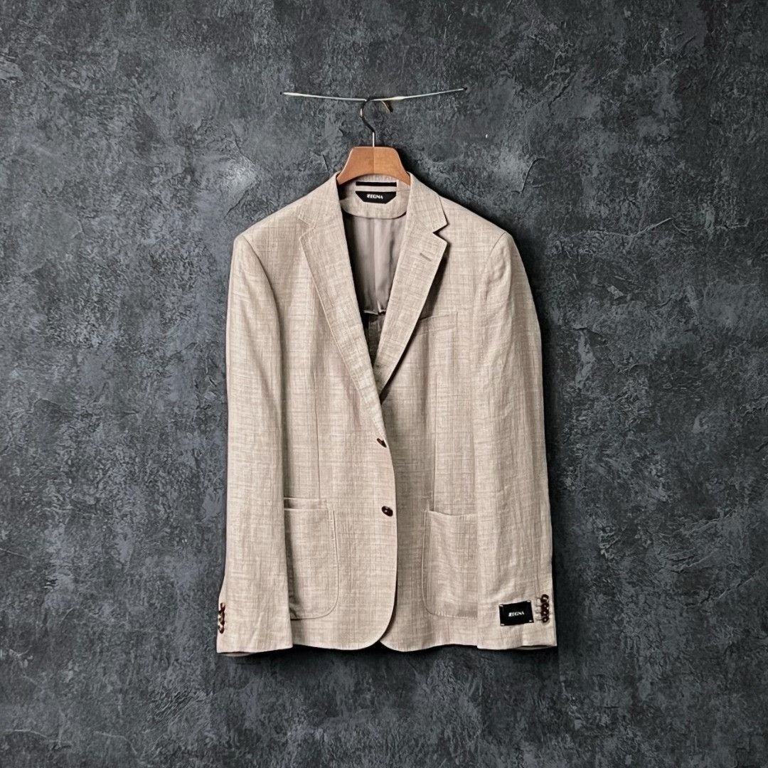 Ermenegildo Zegna Ermenegildo Zegna Casual Beige Suit 40r Men Size 40R - 1 Thumbnail