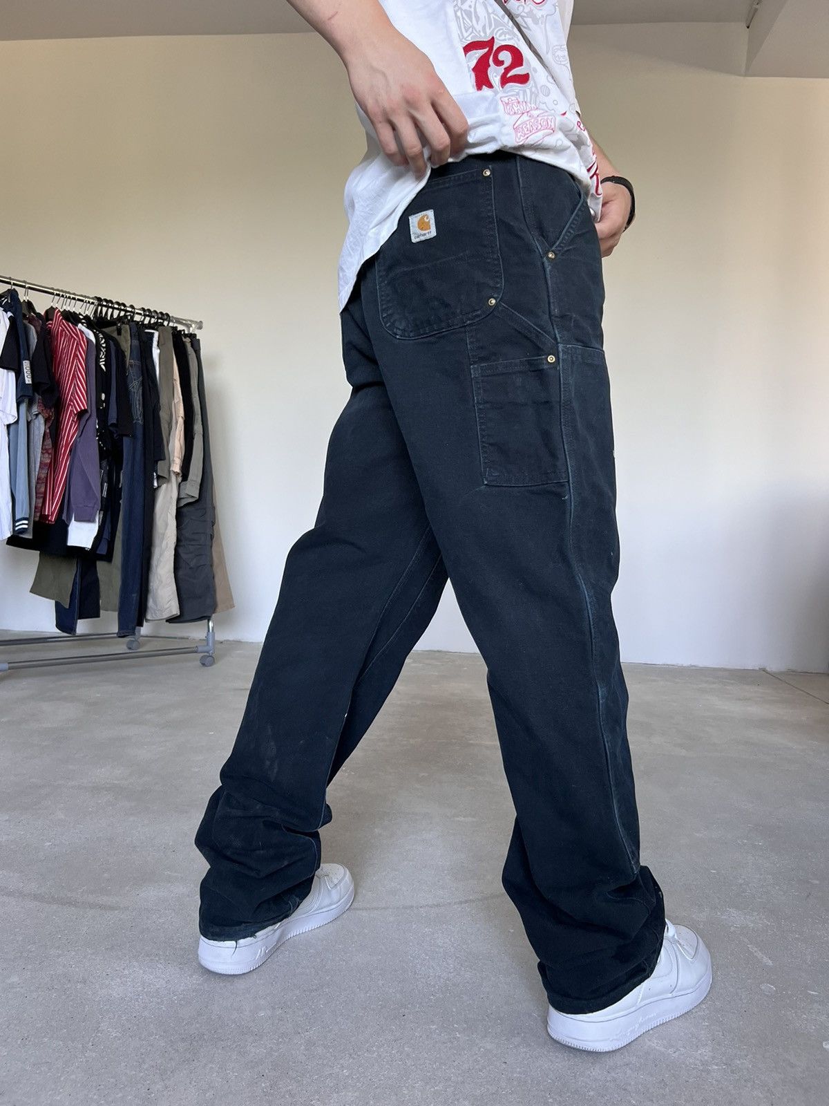 Carhartt Vintage Carhartt Double knee carpenter pants black worker Size US 36 / EU 52 - 3 Thumbnail
