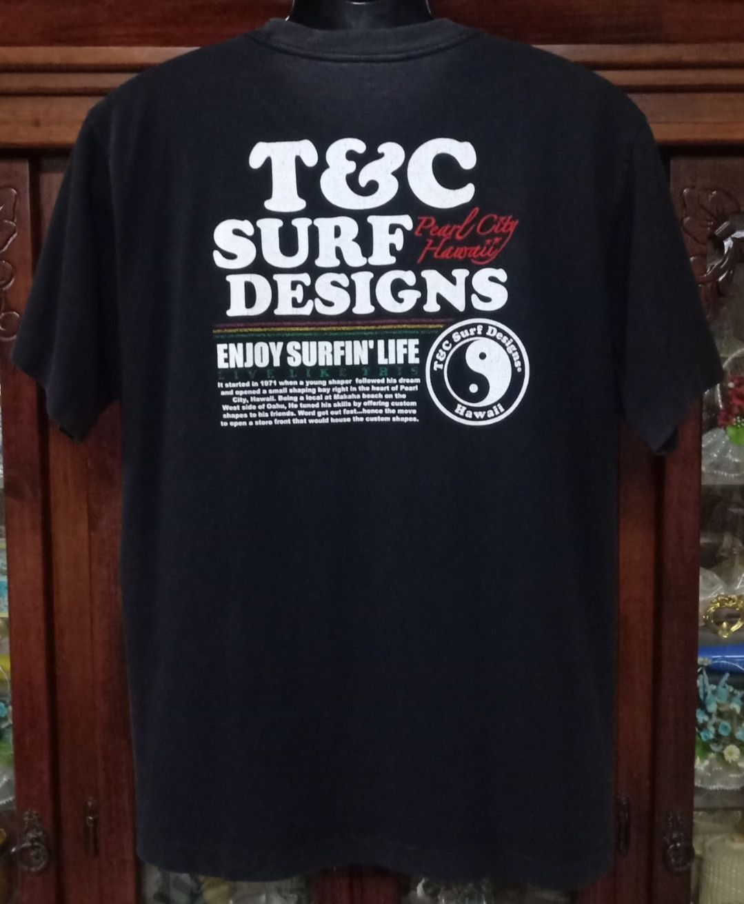 Vintage Vintage 90s T&C Surf Designs Hawaii T-shirt Size US L / EU 52-54 / 3 - 4 Thumbnail