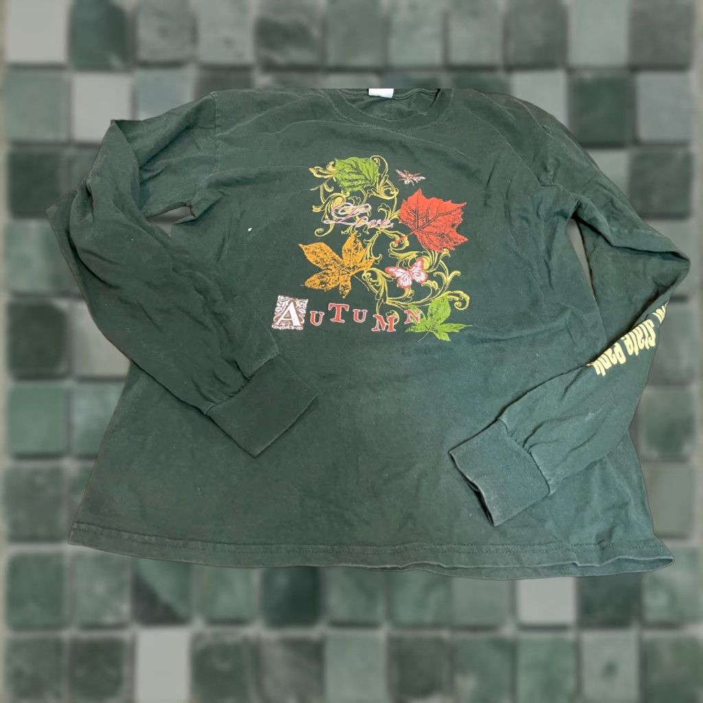 Vintage White River State Park Shirt Womens Medium M Green Long Sleeve Fall Foliage Logo Cotton T-Shirt Autumn Fall 2020s? Size M / US 6-8 / IT 42-44 - 1 Thumbnail