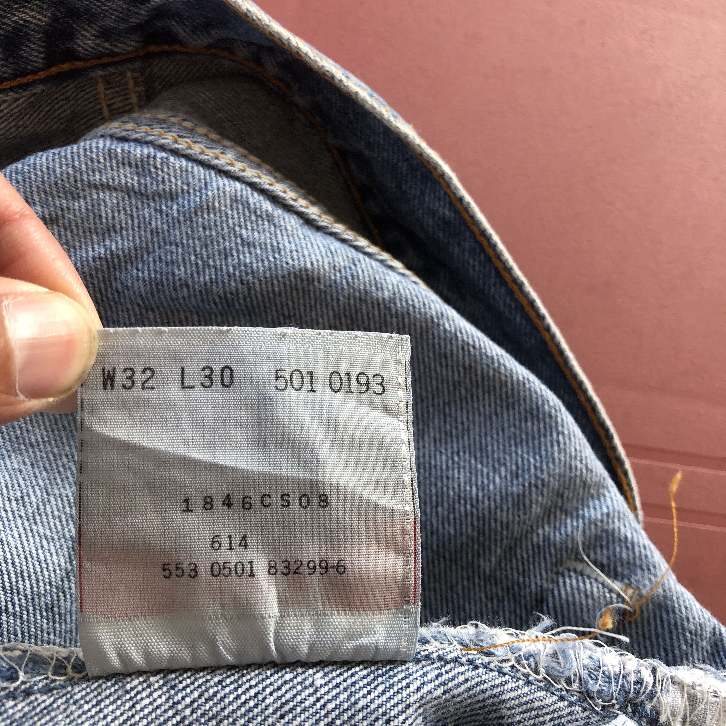 Levi's Vintage Levis 501 Jeans Sun Faded Blue Wash Levi's 501 Denim Size US 30 / EU 46 - 10 Thumbnail