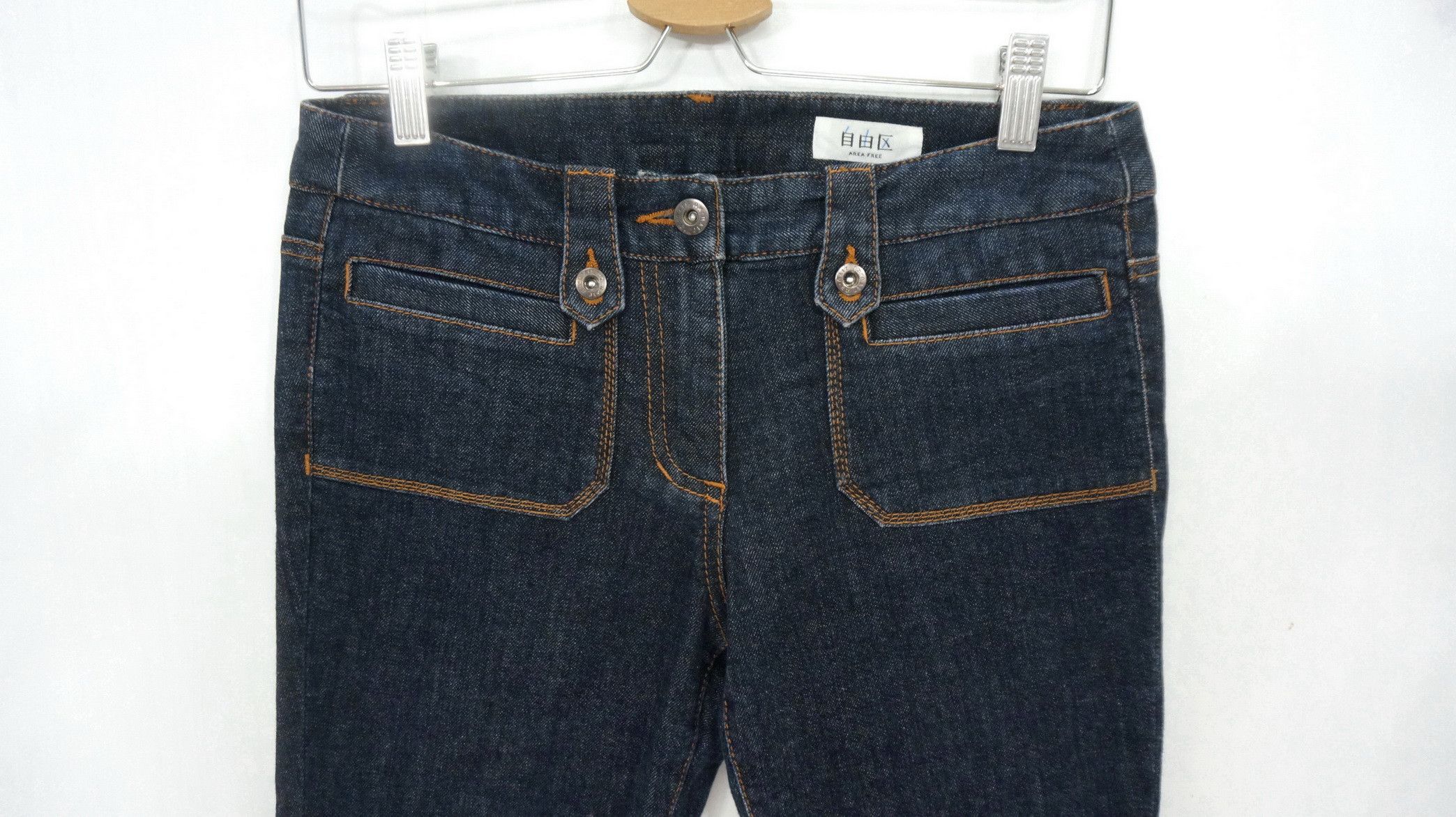 Area AREA FREE Japan Flared Indigo Women Jeans Size 28" / US 6 / IT 42 - 3 Thumbnail