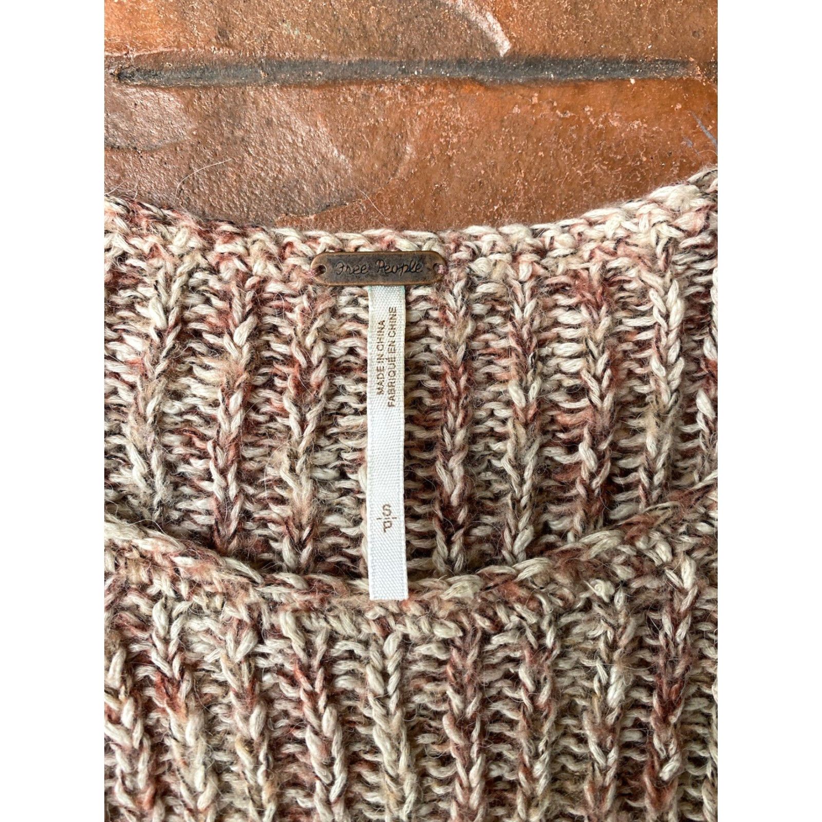 Free People Free People Cable Knit Alpaca/Wool Blend Long Sleeve Pullover Sweater Small Size S / US 4 / IT 40 - 2 Thumbnail