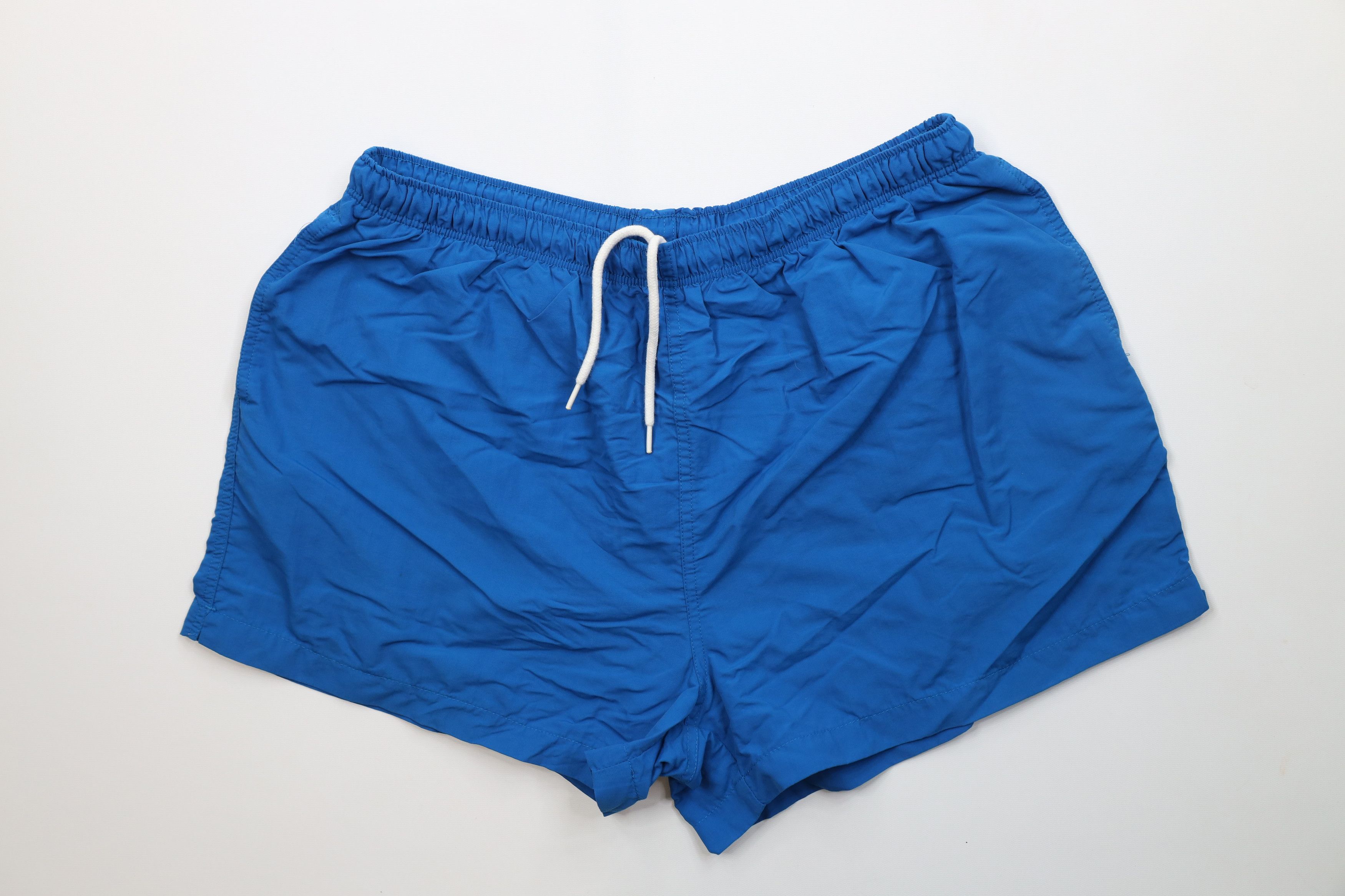 Lands' End Vintage 80s Lands End Knee Running Jogging Shorts Blue USA Size US 36 / EU 52 - 1 Thumbnail