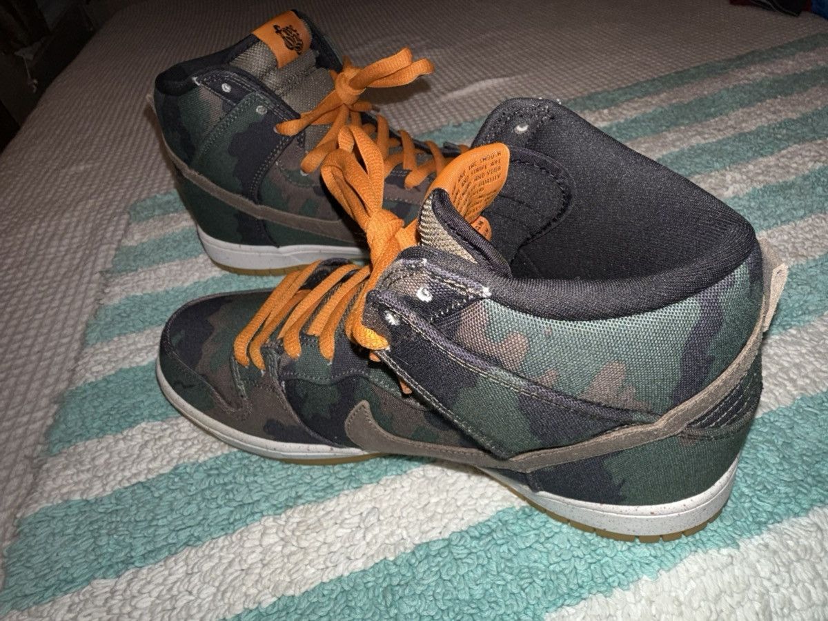 Nike Nike “FiveOneO” SB Dunk Hi Camo 510, VVNDS! Tried-on once! Size US 11.5 / EU 44-45 - 5 Thumbnail