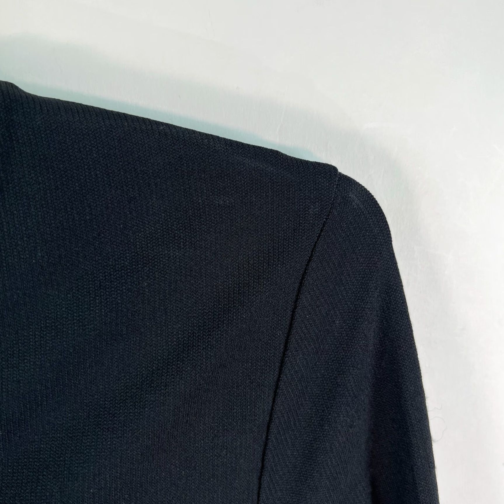 Express Express A Line Dress Size 7/8 Black V Neck 3/4 Sleeve Size M / US 6-8 / IT 42-44 - 2 Thumbnail