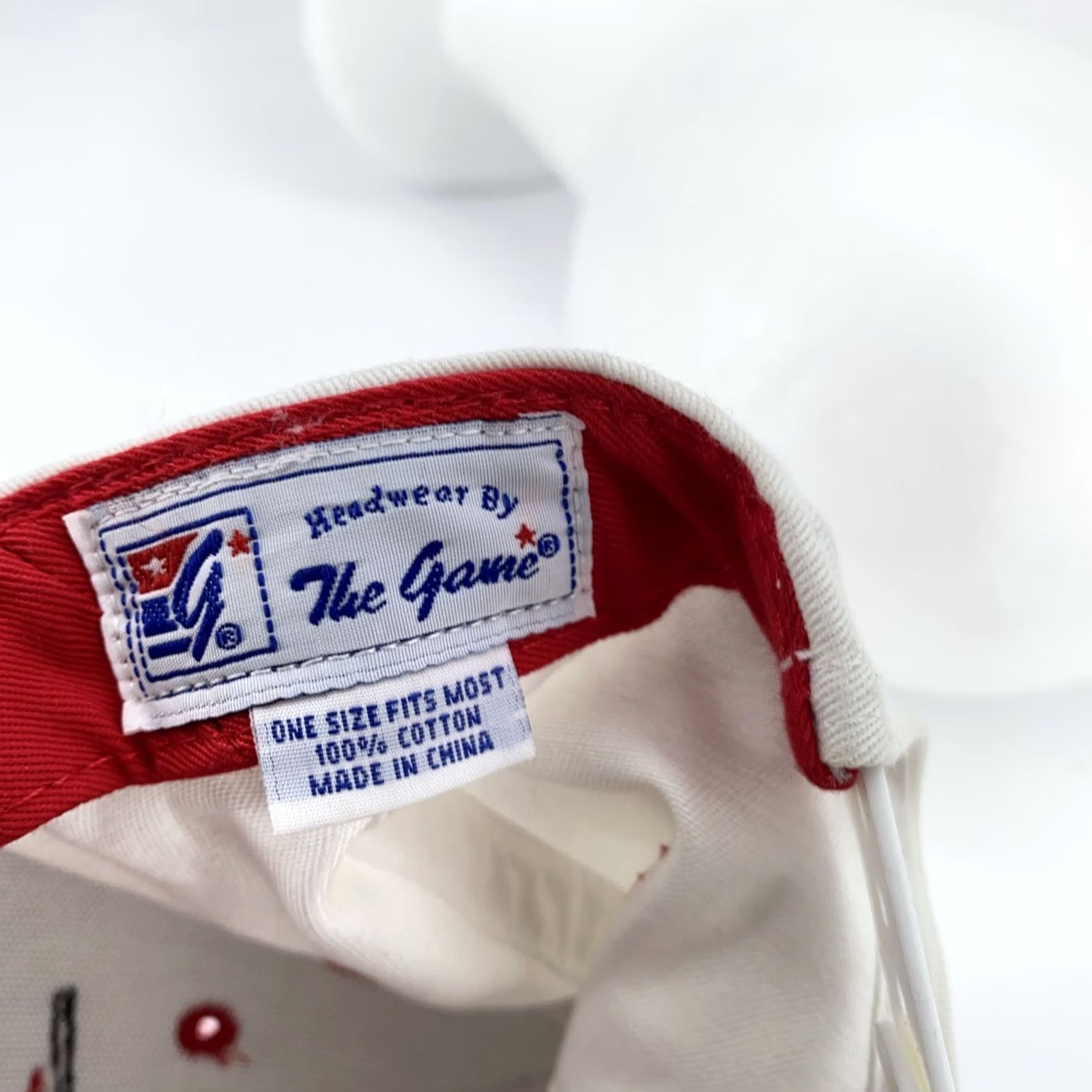 Vintage Northeastern University The Game Hat Cap Snap Back White Red College Mens Snapback One Size White College The Game Mens Size ONE SIZE - 5 Thumbnail