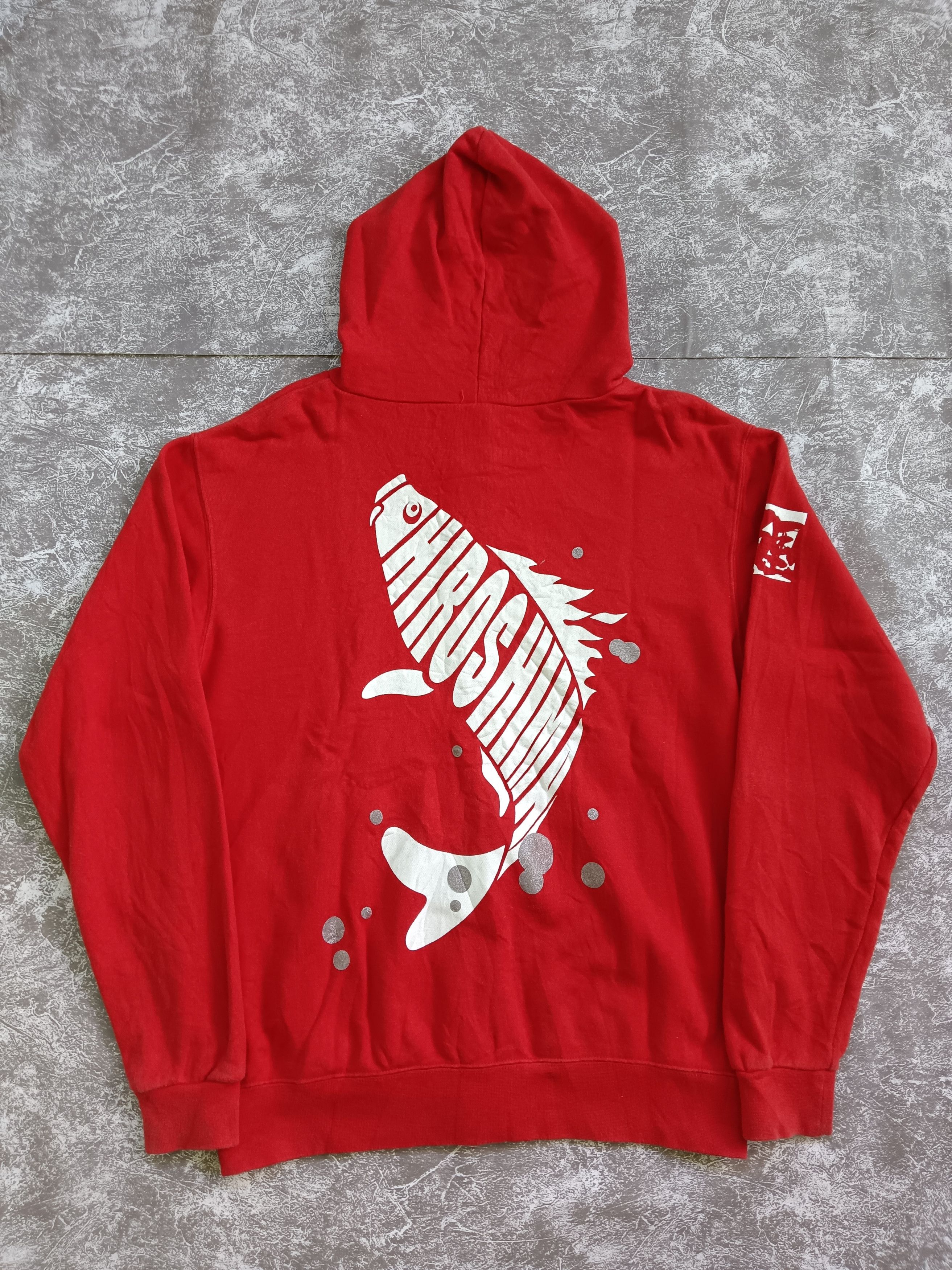Designer × Japanese Brand × Vintage Amazing Hiroshima Fish Hoodie Y2k Size US S / EU 44-46 / 1 - 2 Thumbnail