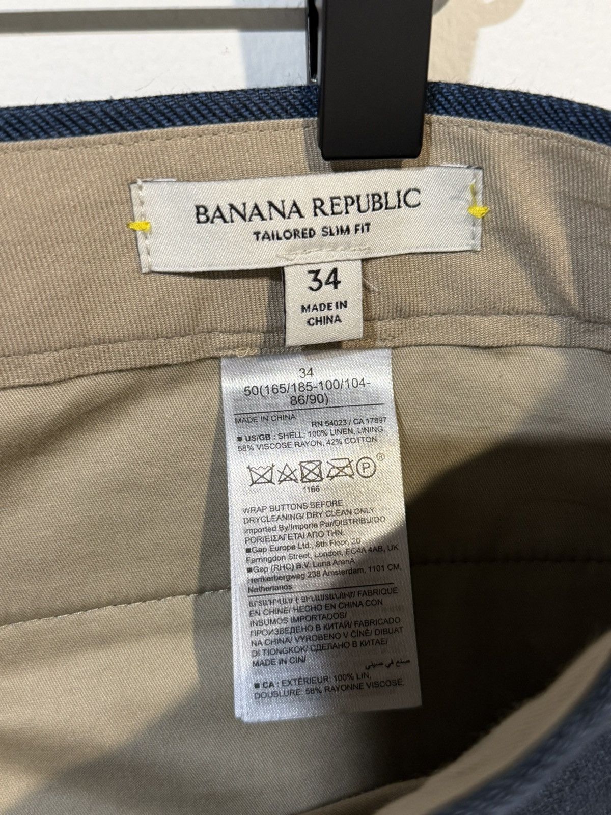 Banana Republic Banana Republic linen pants Size US 34 / EU 50 - 4 Thumbnail