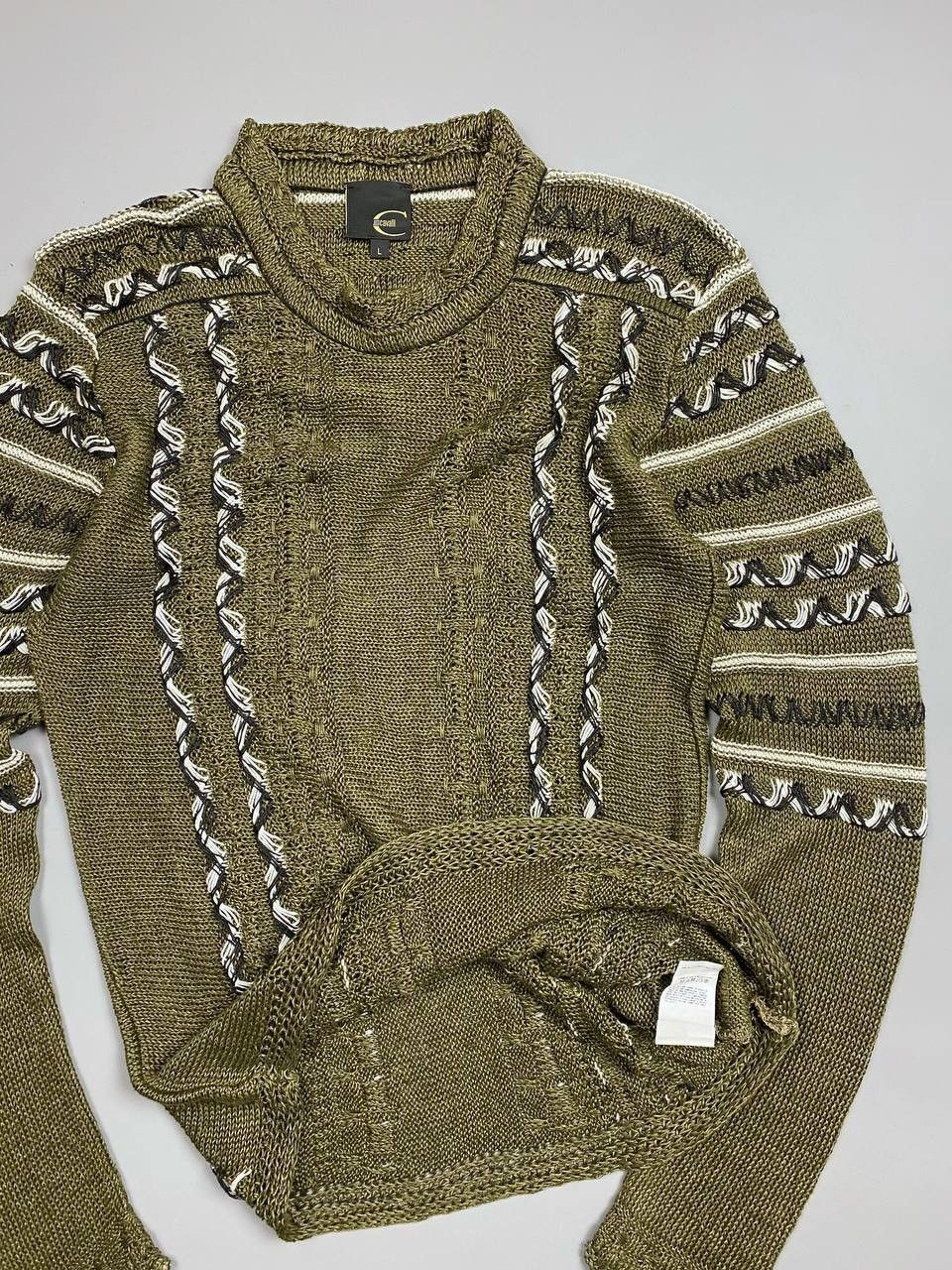 Roberto Cavalli Vintage Roberto Cavalli Linen Knit Sweater Size US L / EU 52-54 / 3 - 3 Thumbnail