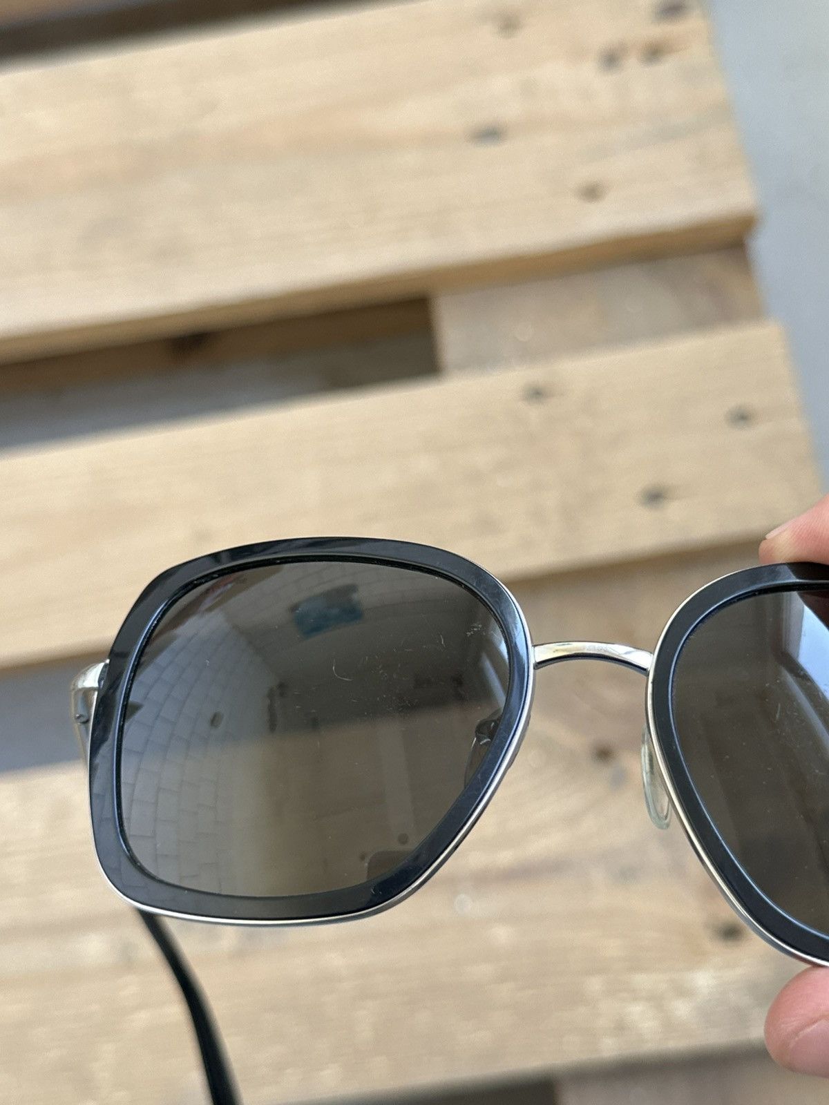 Prada × Vintage Prada Black Women’s Sunglasses Size ONE SIZE - 7 Thumbnail