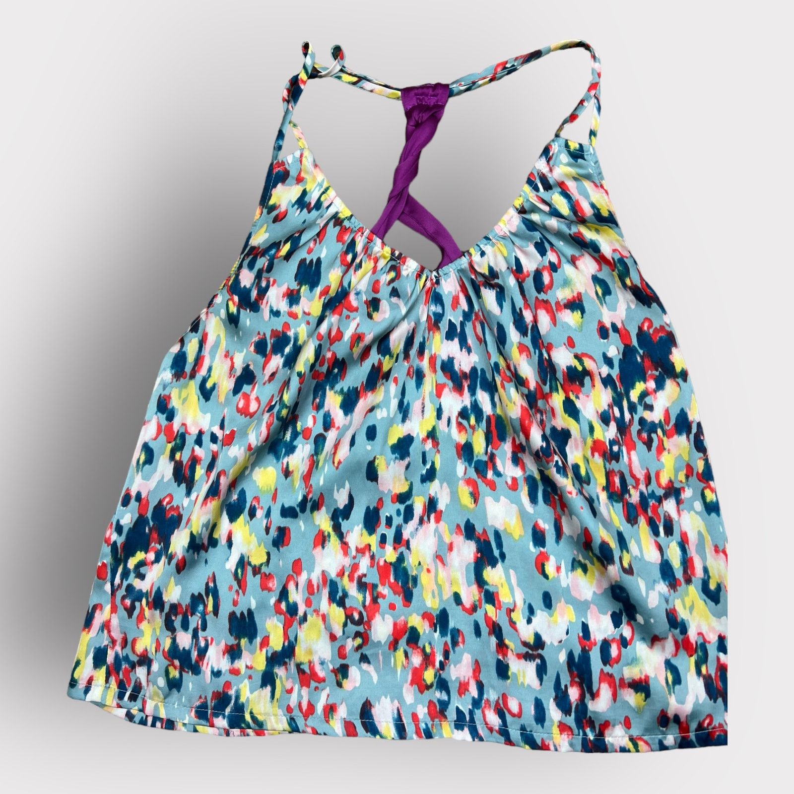 Vintage Ruby and Jenna Vintage Y2K Open Back Halter Top | Light Blue Size S / US 4 / IT 40 - 5 Thumbnail