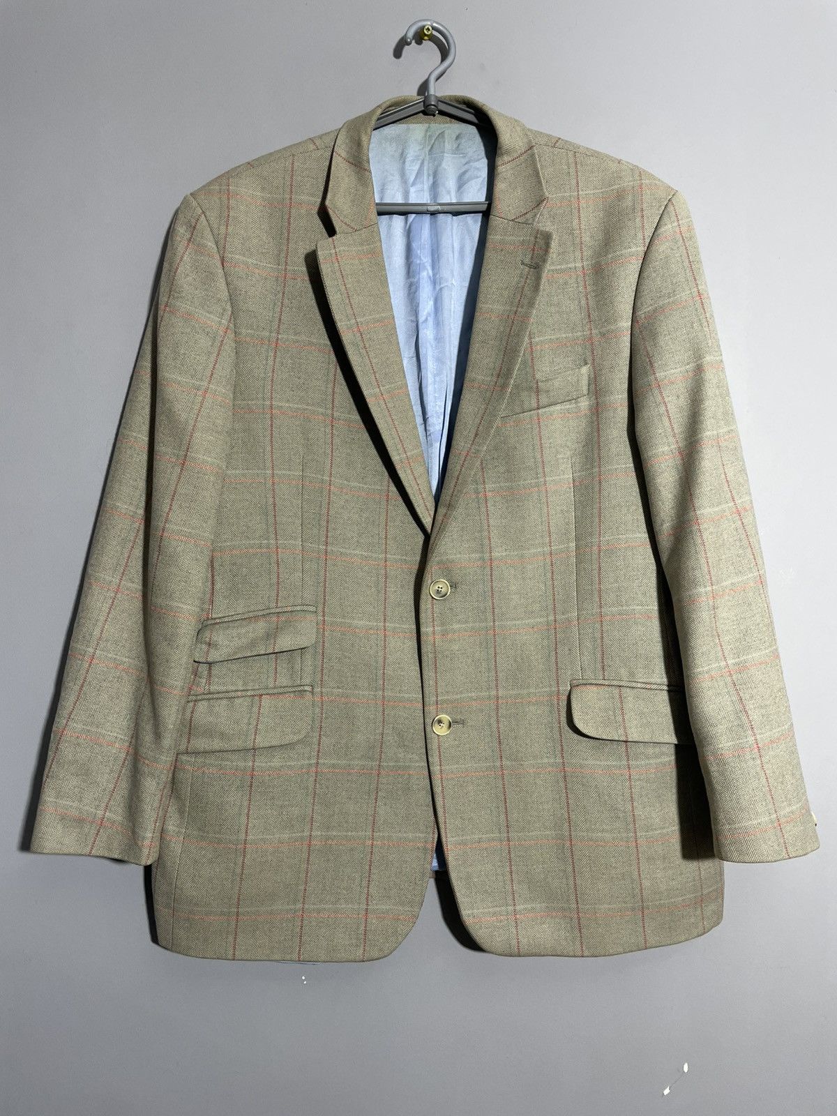 Other Robert Noble Santinelli Tailoring Check Pattern blazer Size 42R - 2 Thumbnail