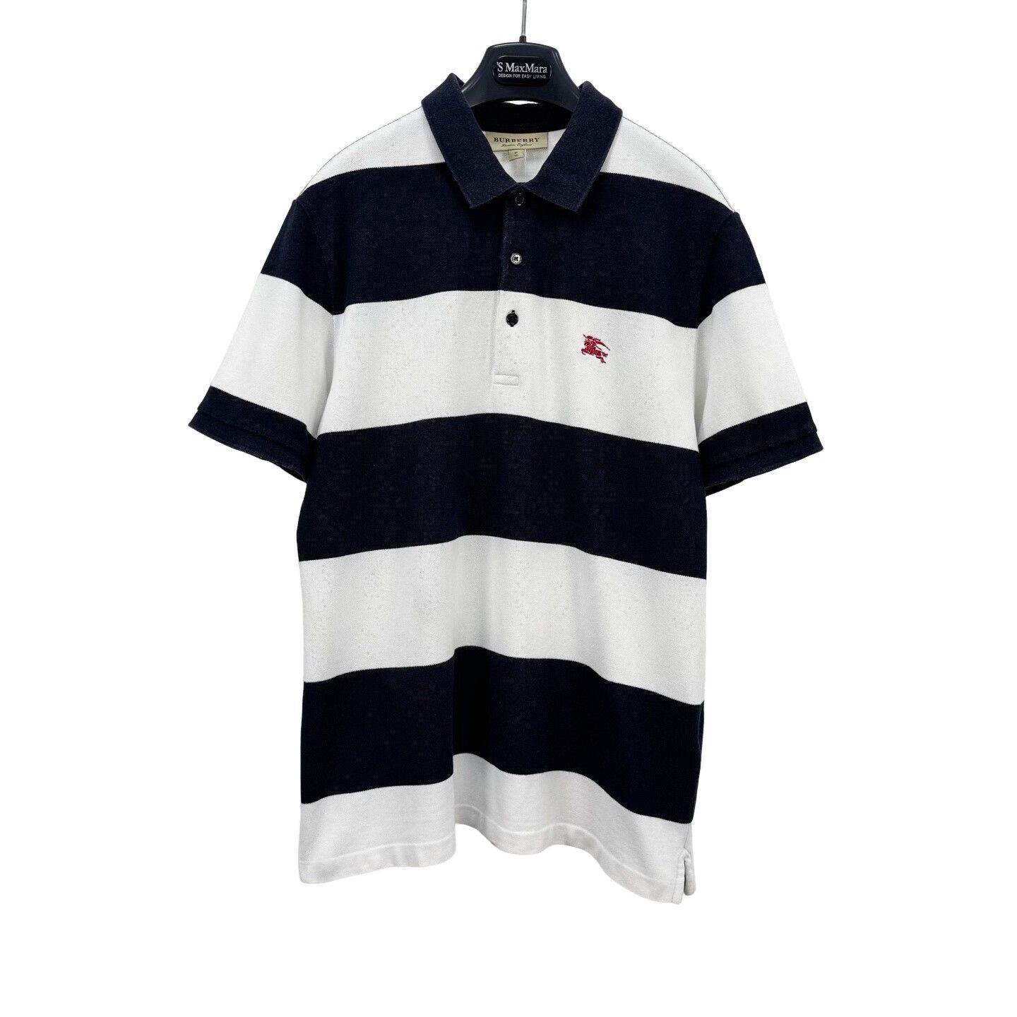 Burberry Burberry Striped Embroidered Horse Polo Size XL Size US XL / EU 56 / 4 - 1 Thumbnail