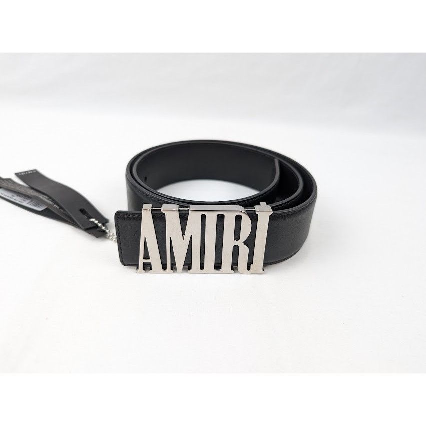 Amiri o1rshd1 Size: 70 / Core 4cm Nappa Belt in Black Size 26 - 1 Thumbnail