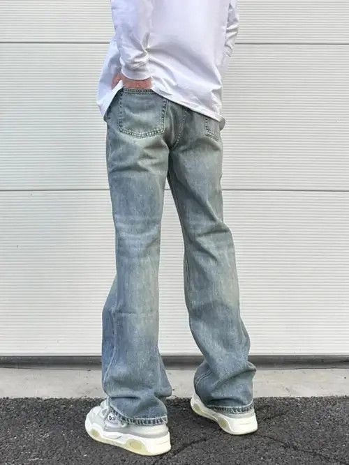 Japanese Brand × Jean Blue Flared Denim Jeans Size US 30 / EU 46 - 3 Thumbnail