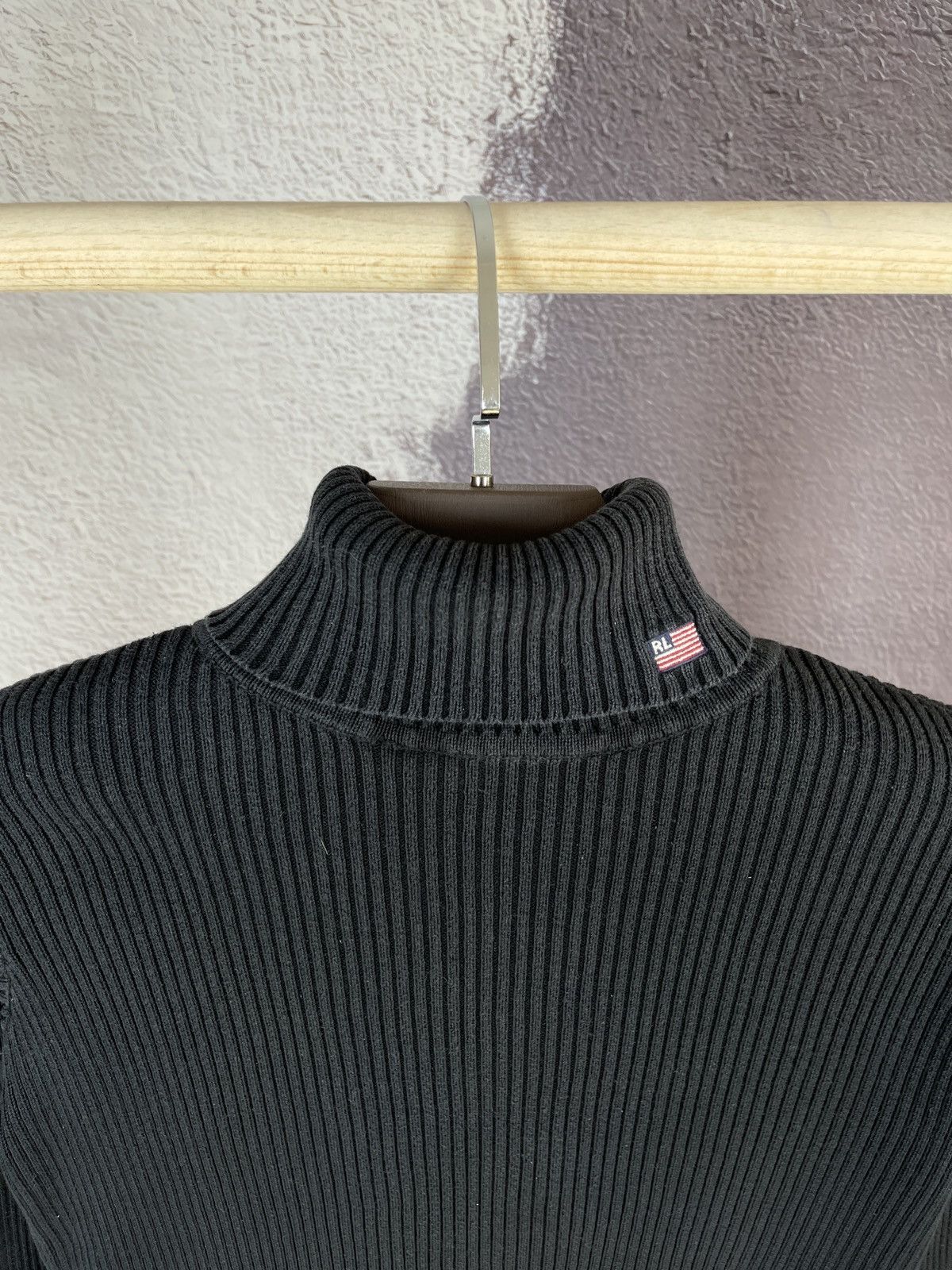 Polo Ralph Lauren Polo Jeans company Ralph Lauren black turtleneck logo knit Size M / US 6-8 / IT 42-44 - 3 Thumbnail