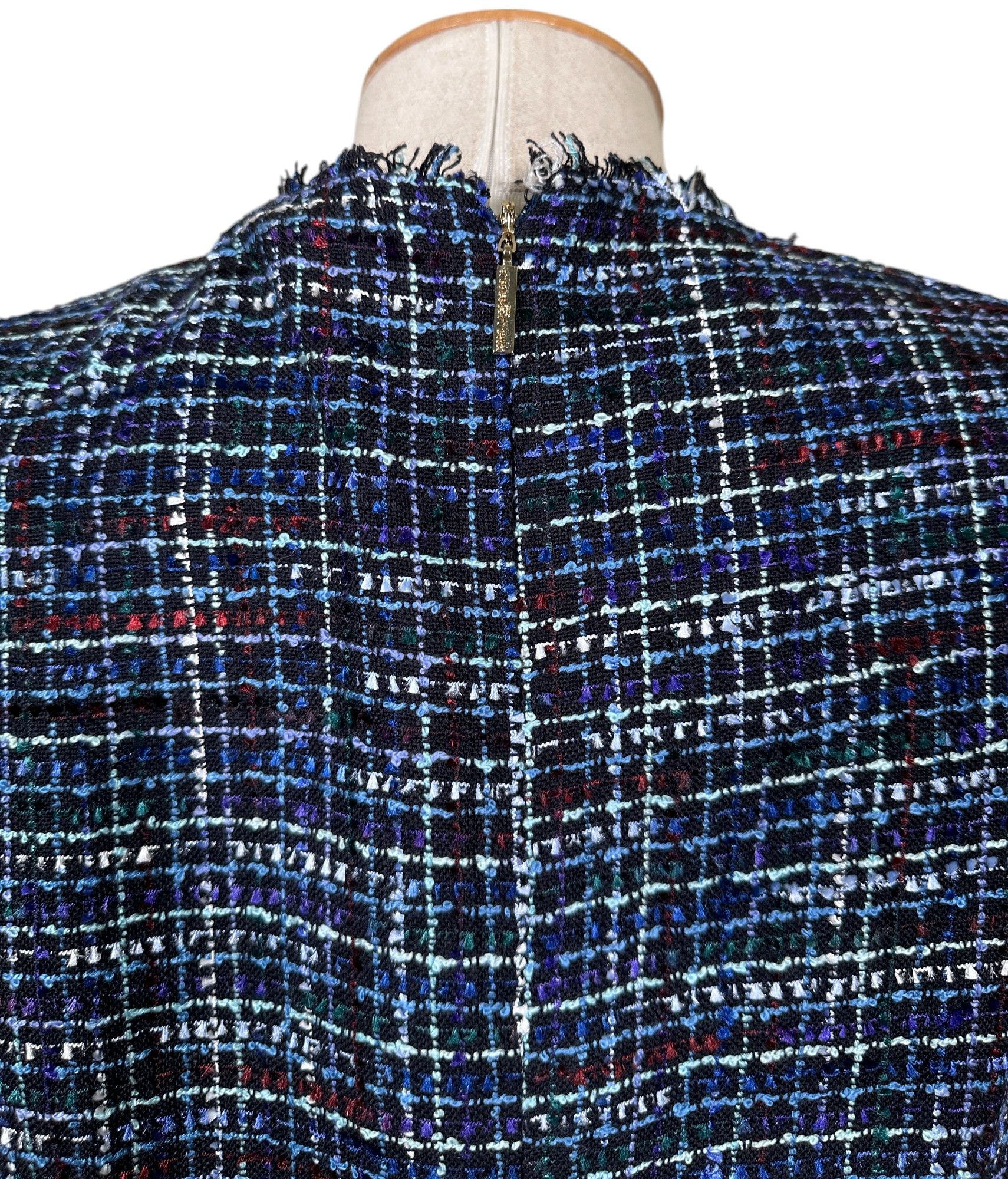 Karl Lagerfeld Tweed Midi Dress Size M / US 6-8 / IT 42-44 - 6 Thumbnail