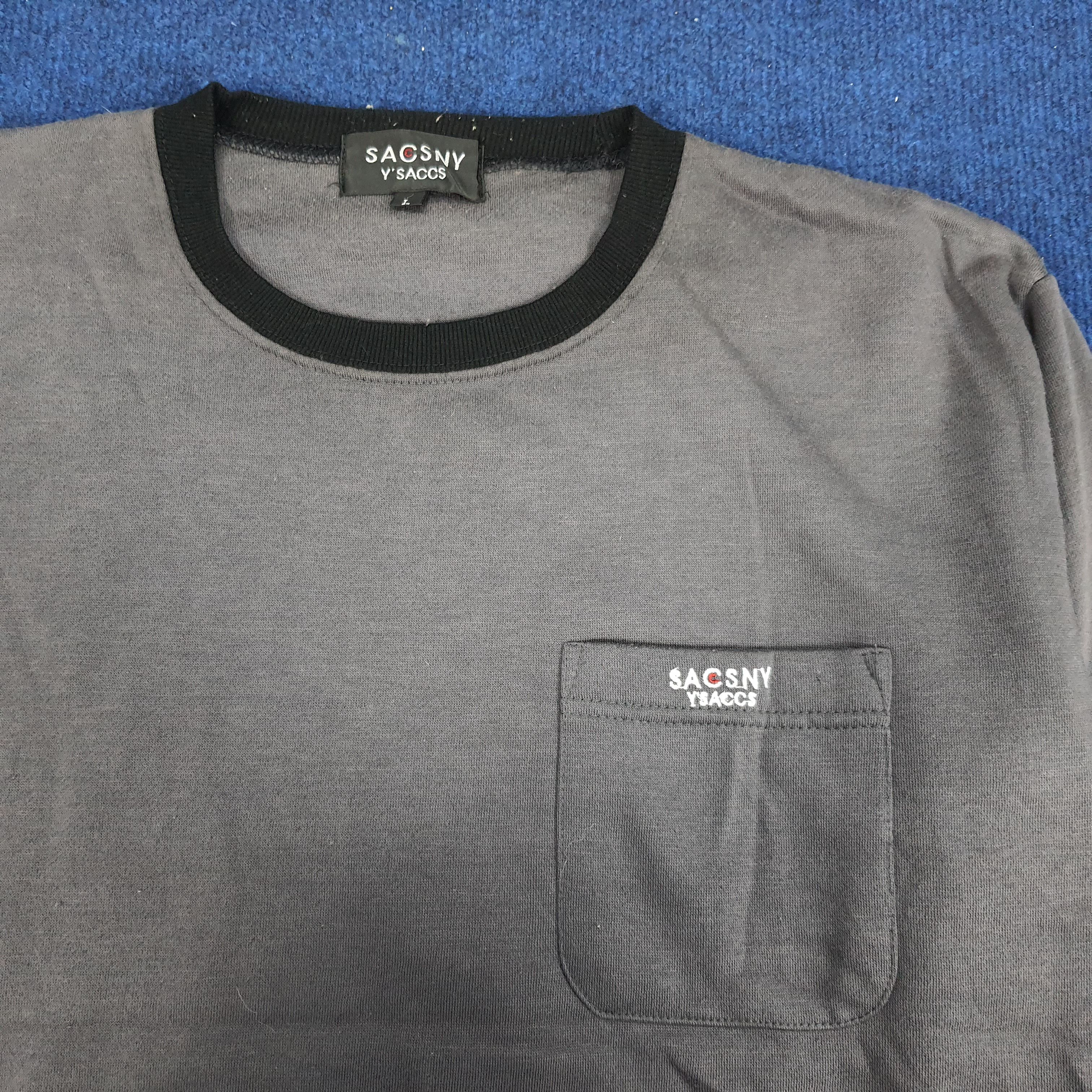 Japanese Brand × Vintage × Yohji Yamamoto Vintage SACSNY Y'SACCS Yohji Yamamoto Custom Logo Sweatshirt Size US L / EU 52-54 / 3 - 4 Thumbnail