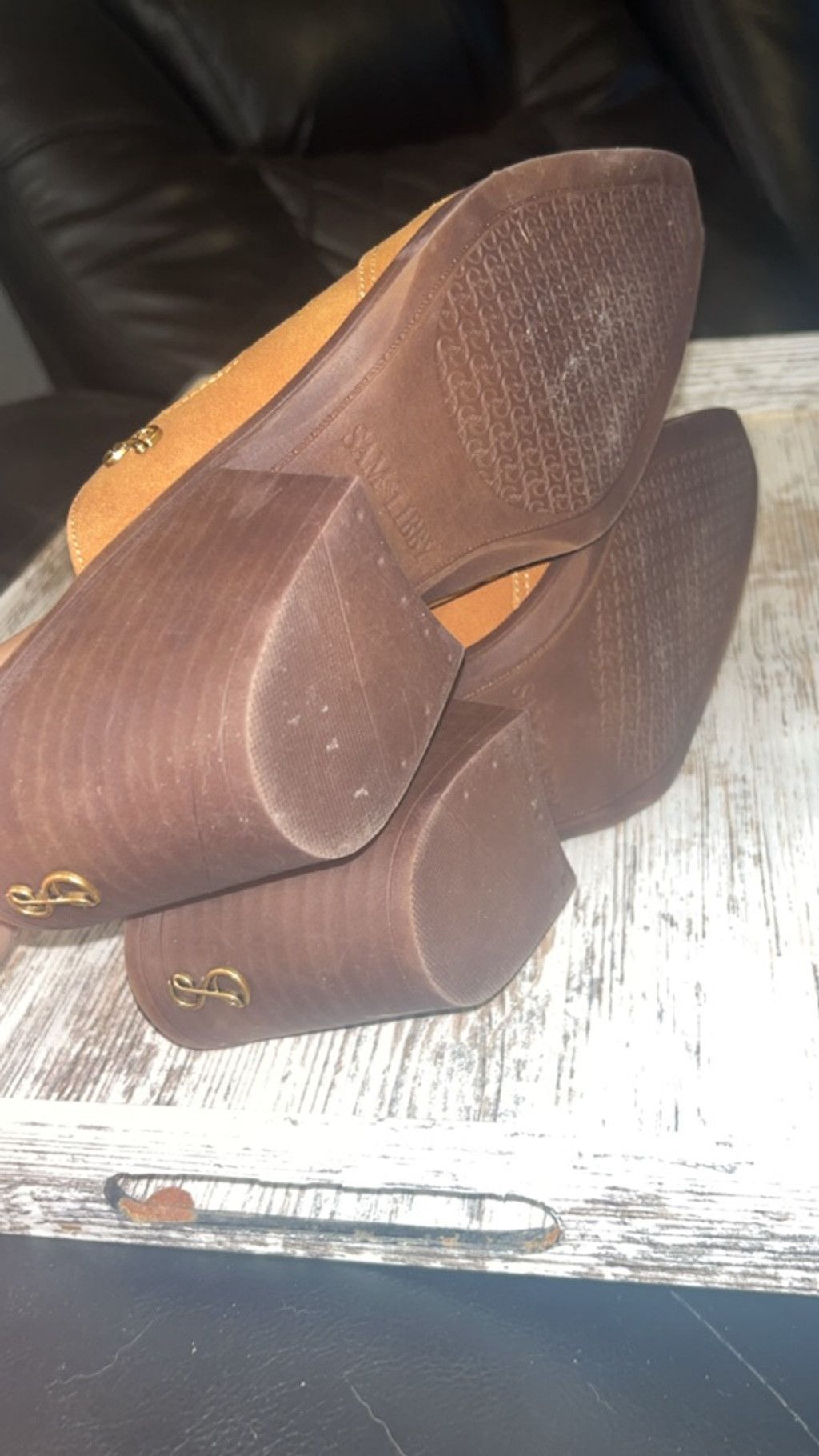 Other Women's Sam & Libby Brown Embroidered Mules Size 9 Size US 9 / IT 39 - 7 Thumbnail