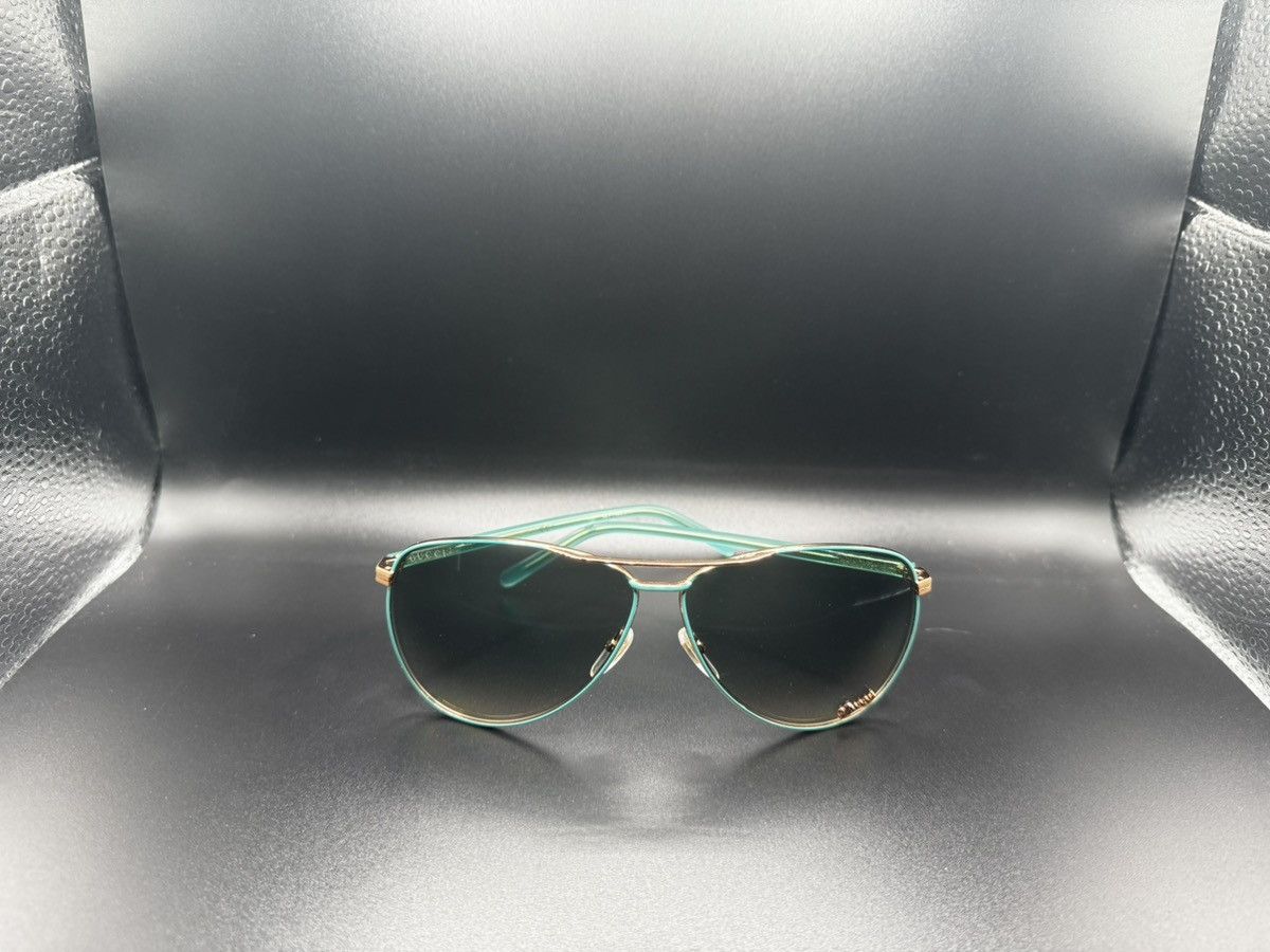 Gucci Gucci Aviator Tiffany Blue Sunglasses Y2K Size ONE SIZE - 3 Thumbnail