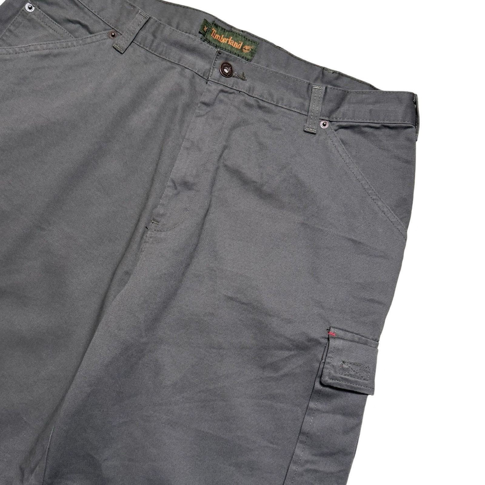Timberland Timberland Straight Twill Gray Wash Cargo Shorts Baggy 36 Size US 36 / EU 52 - 2 Thumbnail
