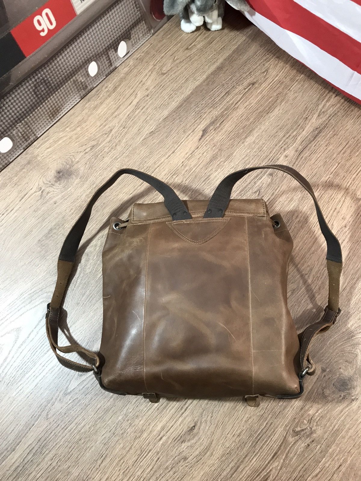 Designer × Leather Aunts & Uncles Leather Backpack rare Size ONE SIZE - 17 Thumbnail