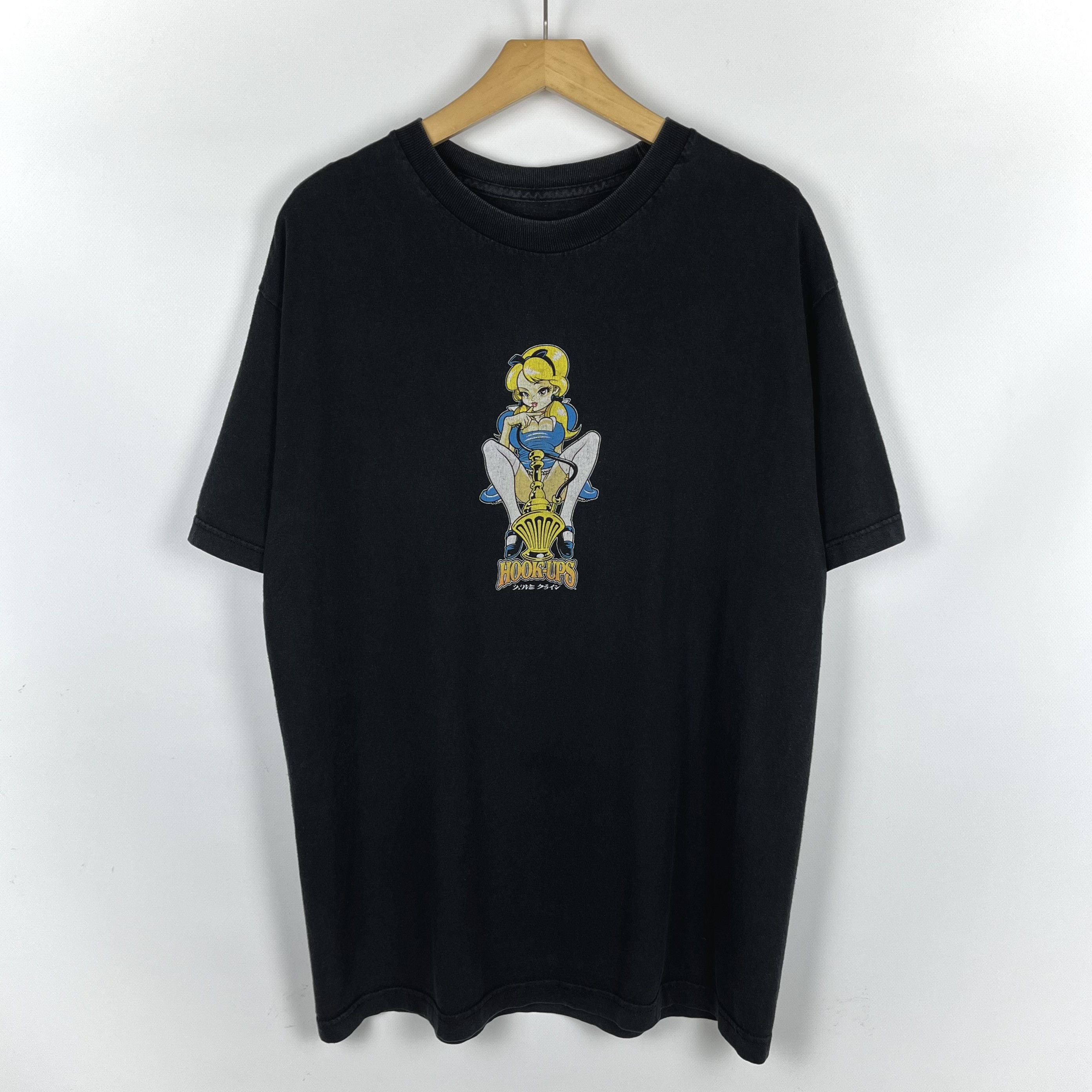 Hook-Ups Vintage Hook Ups Anime Y2K Big Logo T Shirt 2000’s Size US L / EU 52-54 / 3 - 1 Thumbnail