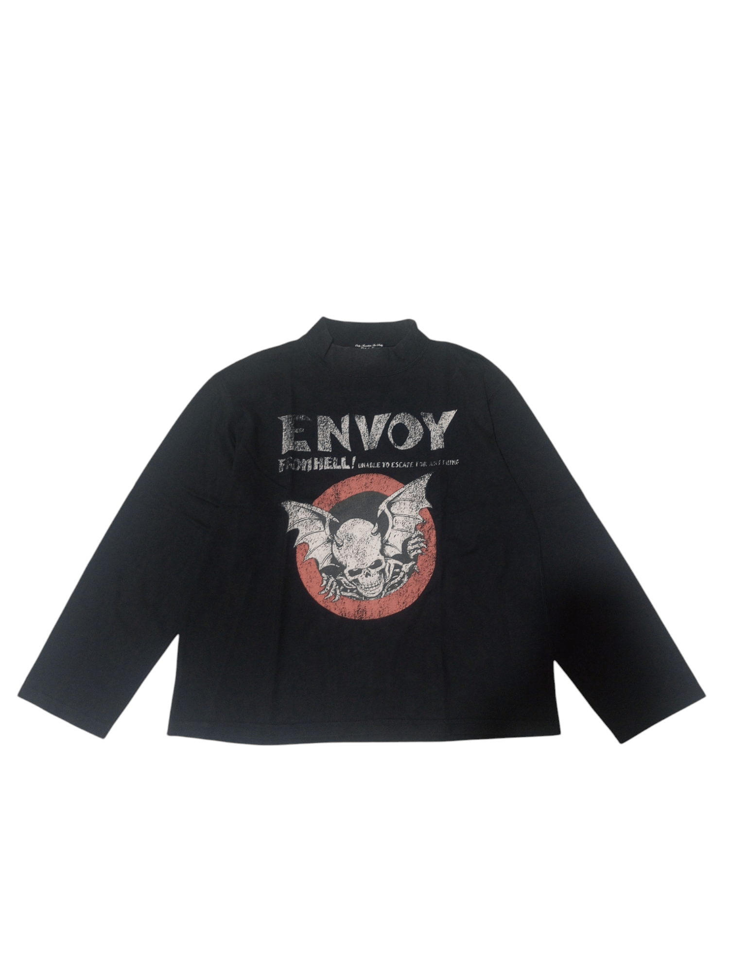 If Six Was Nine × Japanese Brand × Le Grande Bleu (L.G.B.) Vintage RNA "only anrchiss are pretty" Sun faded long sleeve Size US M / EU 48-50 / 2 - 1 Thumbnail