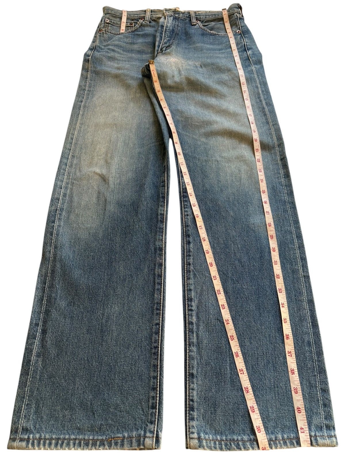 Levi's Vintage 80s Levis 502 Big E Selvedge Mud Wash Loose Jeans Size US 29 - 14 Thumbnail