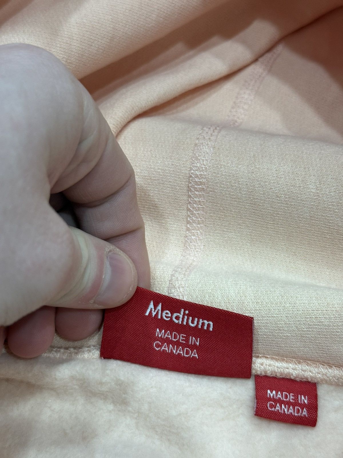 Supreme Supreme FW16 Peach Box Logo Hoodie Size US M / EU 48-50 / 2 - 13 Thumbnail