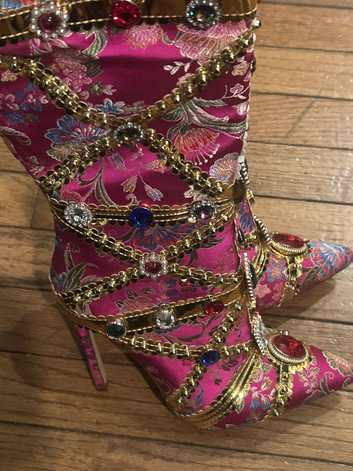 Azalea Wang Azalea wang Confident Pink Embellished Size US 7.5 / IT 37.5 - 13 Thumbnail