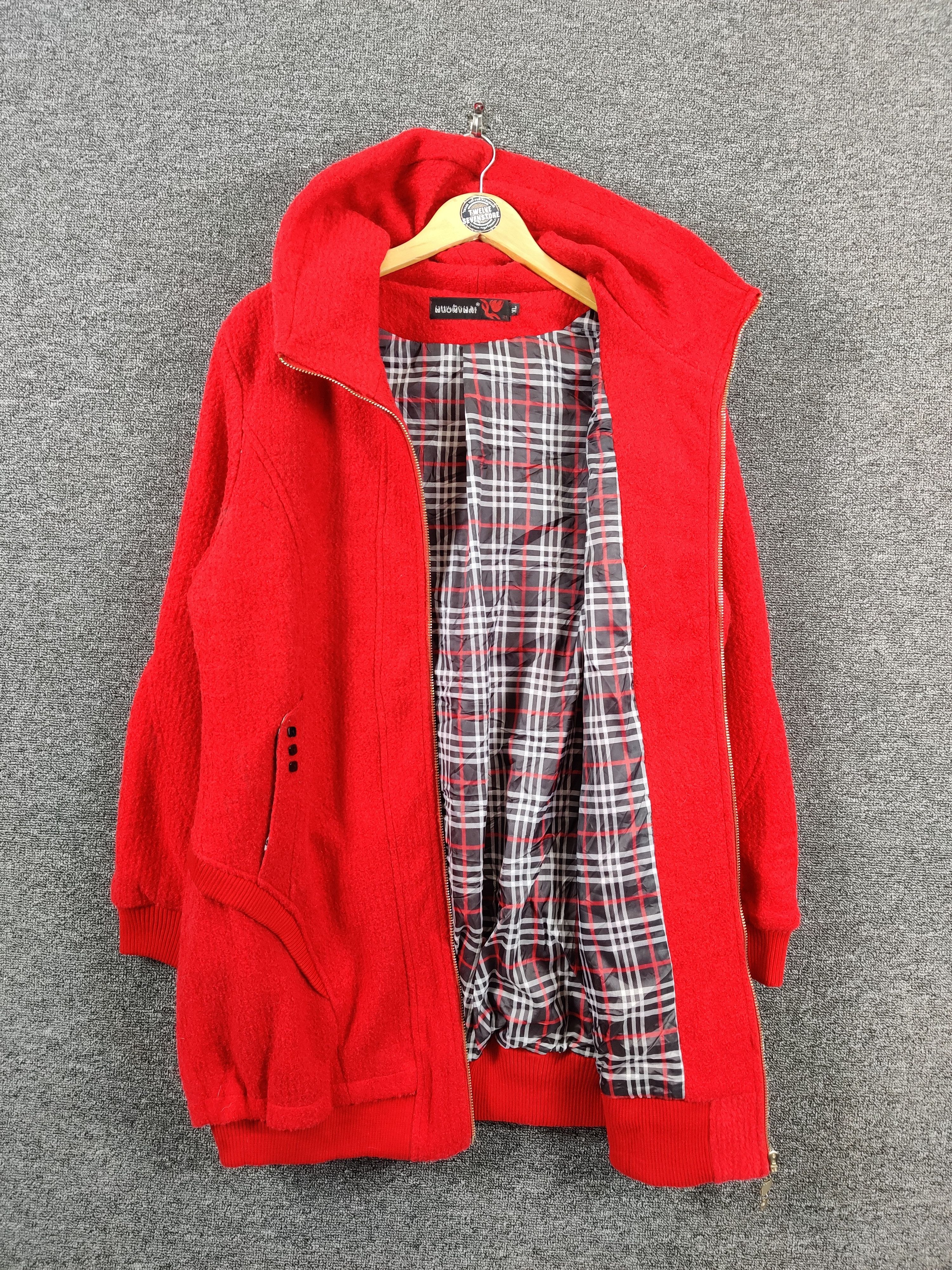Japanese Brand Vintage Muonumai Wool Long Coat Jacket Nice Design Size US XL / EU 56 / 4 - 9 Thumbnail