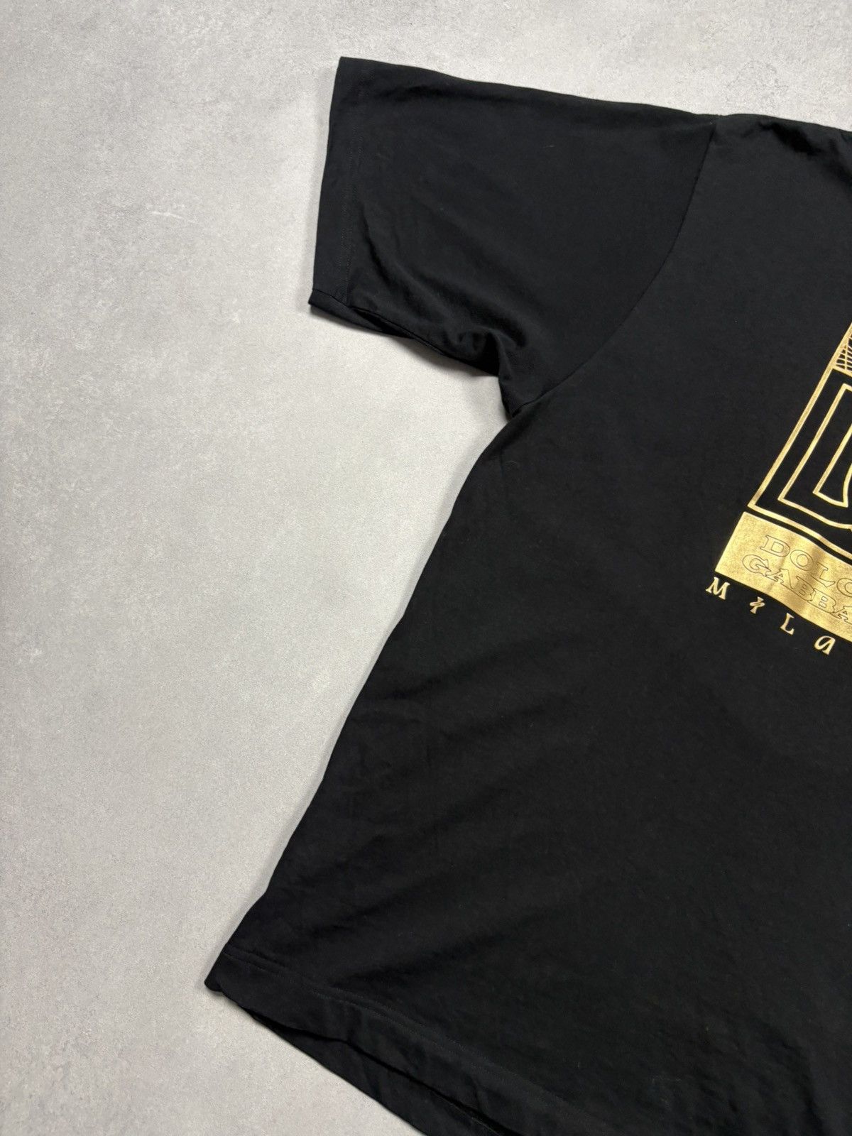 Dolce & Gabbana Dolce & Gabbana DG Milano Gold Logo Limited Edition T-Shirt Size US M / EU 48-50 / 2 - 4 Thumbnail