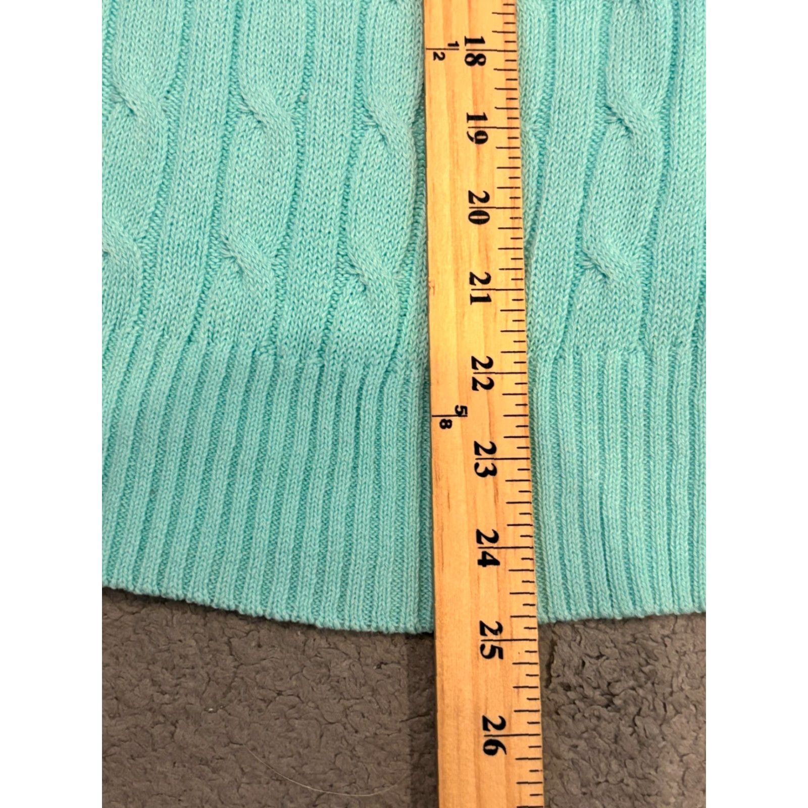Vintage NWT Studio Works Sweater Womens Large Blue Cable Knit Crew Neck Pullover Size L / US 10 / IT 46 - 5 Thumbnail