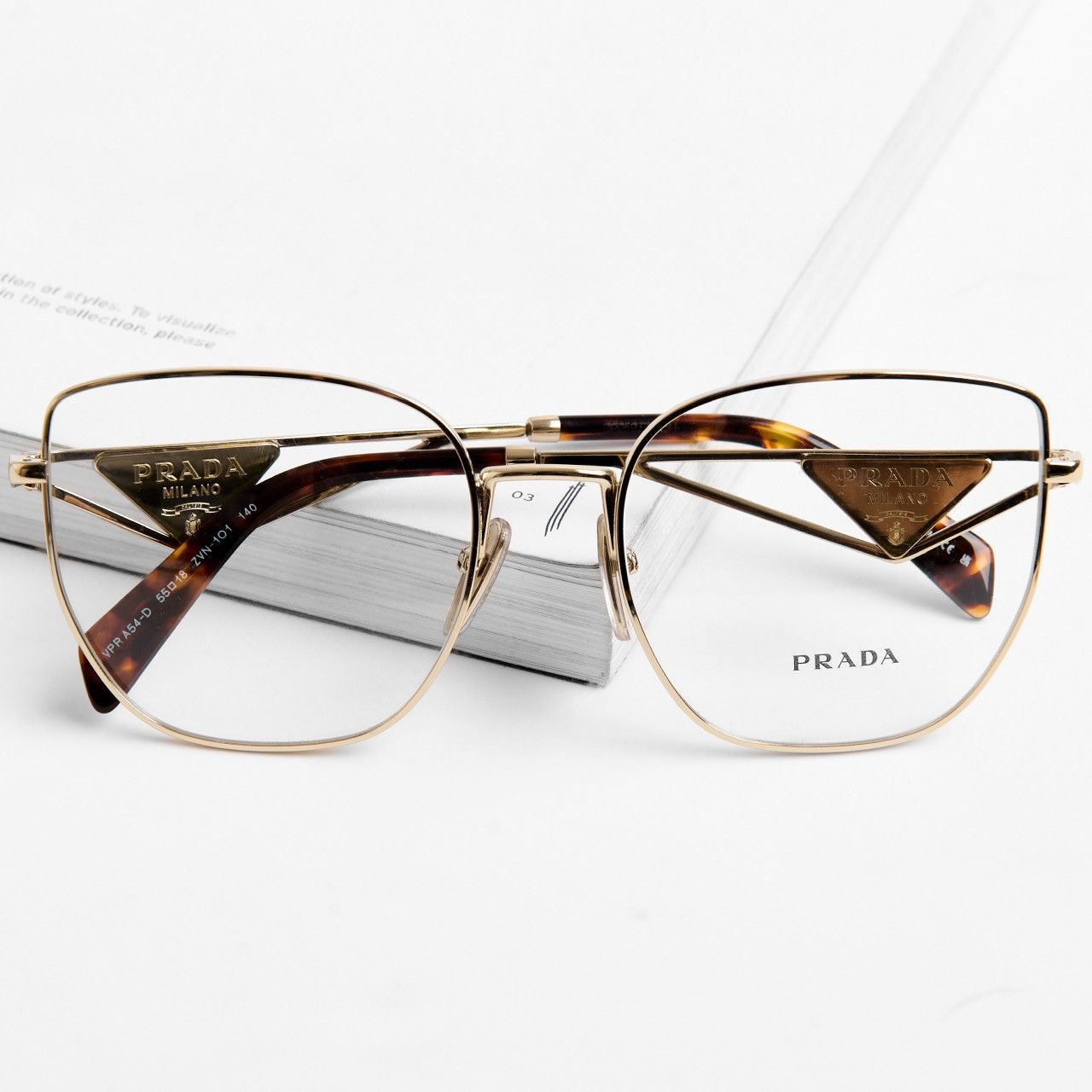 Prada PRADA 0PR A54VD ZVN101 GLASSES Size ONE SIZE - 6 Thumbnail