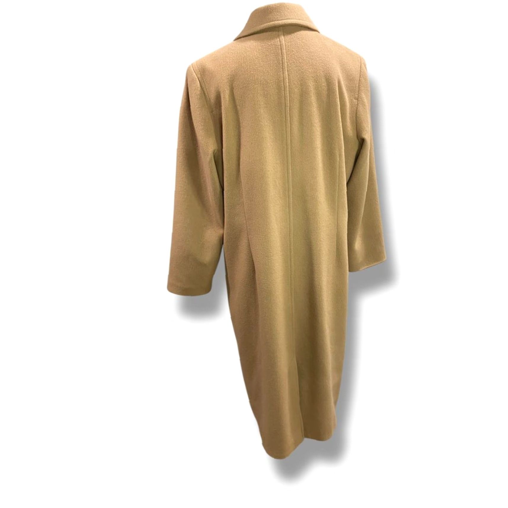 Vintage VINTAGE LL Bean Coat Overcoat Women's Wool Cashmere Tan Large L Tan Wool Cashmere Blend Coat Overcoat Womens Size L / US 10 / IT 46 - 5 Thumbnail
